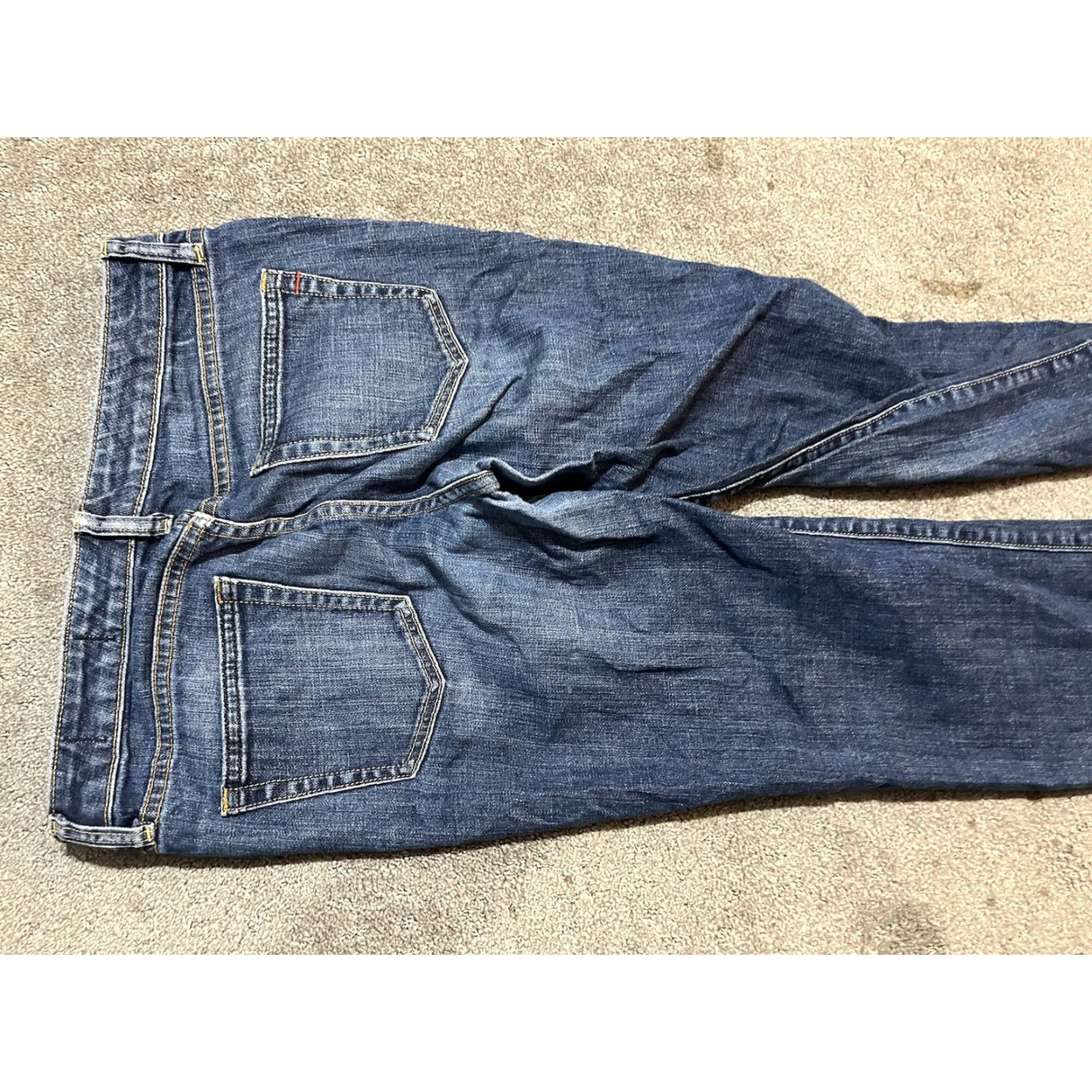 Gap GAP Classic Fit Mid Rise Women's 4 Jeans Light Blue Denim Regular 27 Blue 5-Pocket Pockets Straight Model Classic Straight Mid Rise Womens Jeans Size 27" / US 4 / IT 40 - 4 Thumbnail