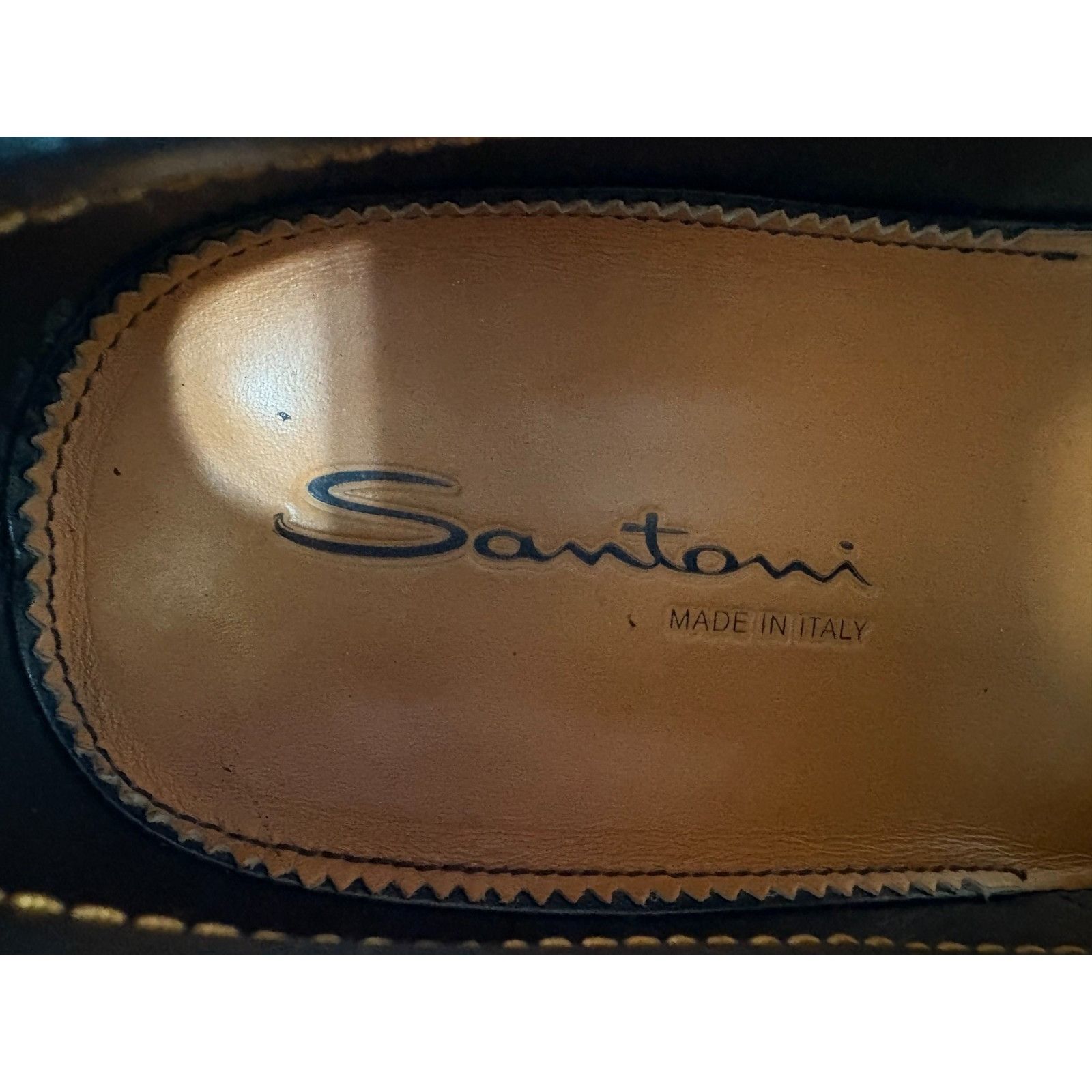 Santoni Santoni Darian Leather Cap Toe Oxford Shoes Size 13 D color Size US 13 / EU 46 - 9 Thumbnail