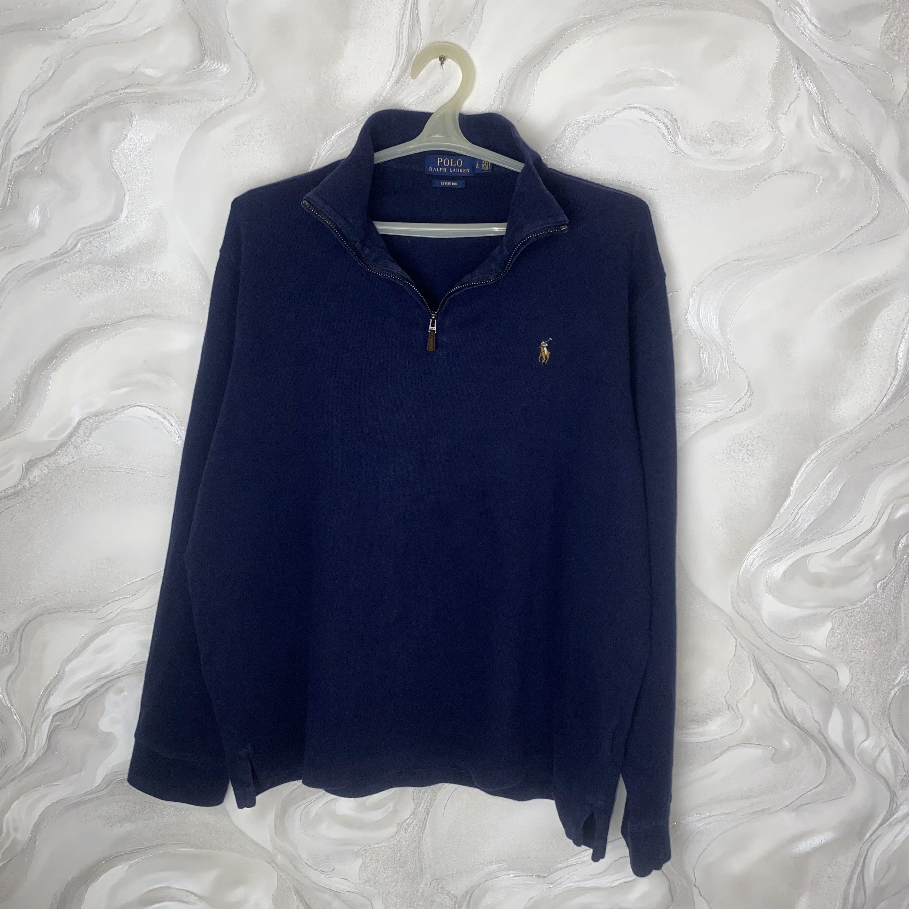 Polo Ralph Lauren Polo Ralph Lauren Blue 1/3 knitted zip sweatshirt L Size Size US L / EU 52-54 / 3 - 1 Thumbnail