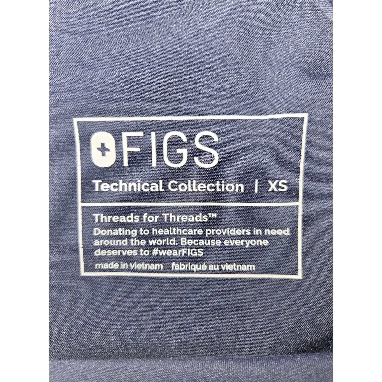 Vintage FIGS Technical Collection Jogger Pants Womens XS Blue Drawstring Pockets Medical Size 26" / US 2 / IT 38 - 2 Thumbnail