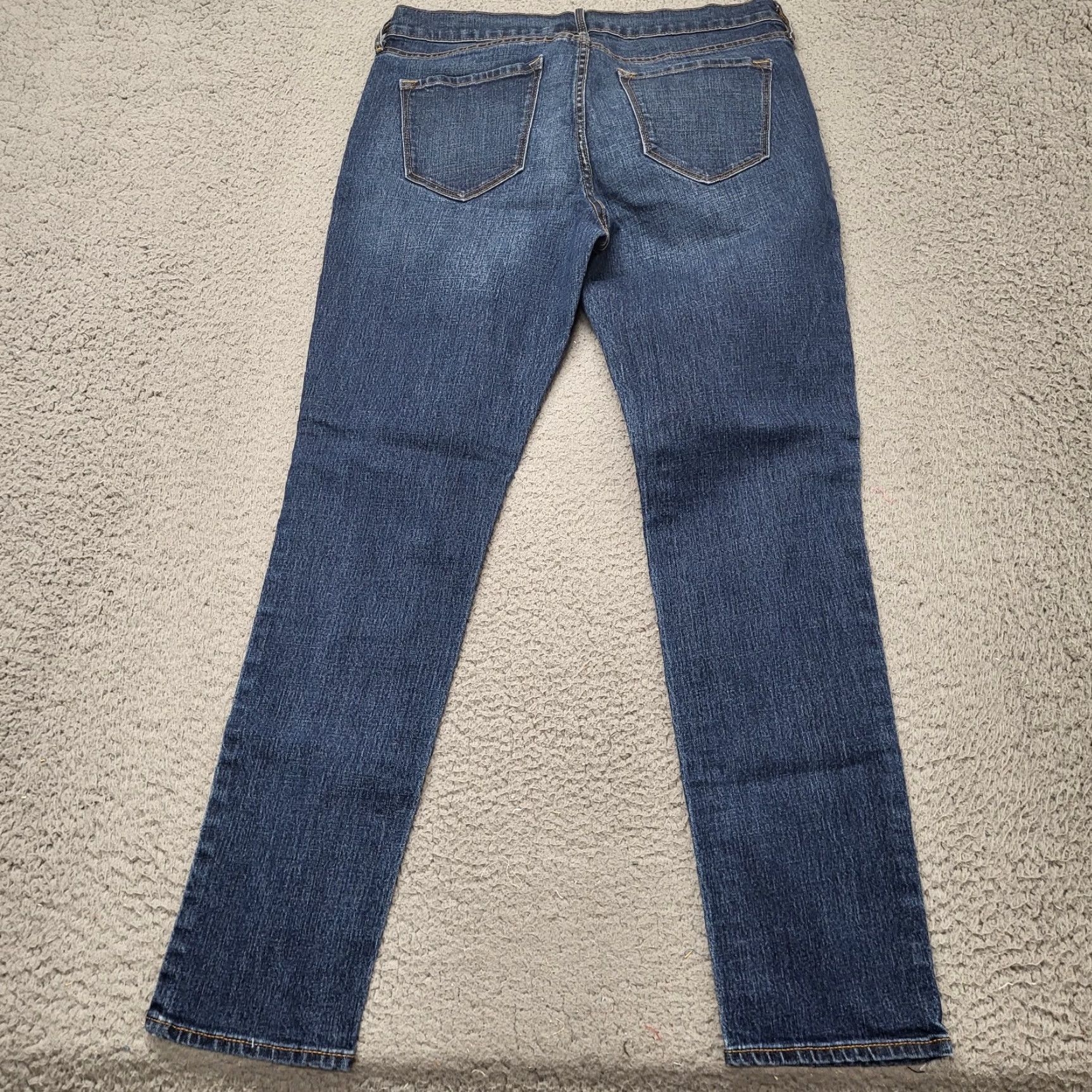 Old Navy Old Navy Jeans Women Size 10 Blue Mid Rise Straight Leg Distressed Jeans Size 32" / US 10 / IT 46 - 3 Thumbnail