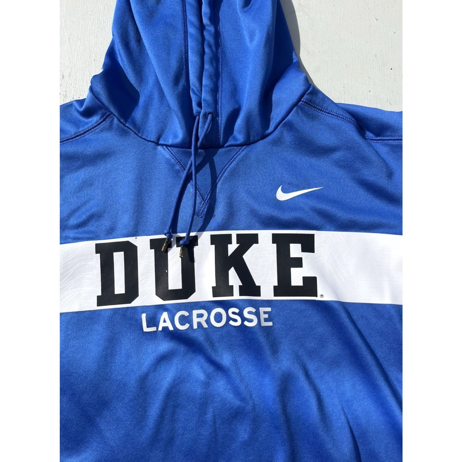 Nike Nike Sweatshirt Men Blue Duke LaCrosse M College Activewear NCAA ACC Pullover Crew Neck Long Sleeve Solid Graphic Print Logo Hooded Pocket Size US M / EU 48-50 / 2 - 2 Thumbnail
