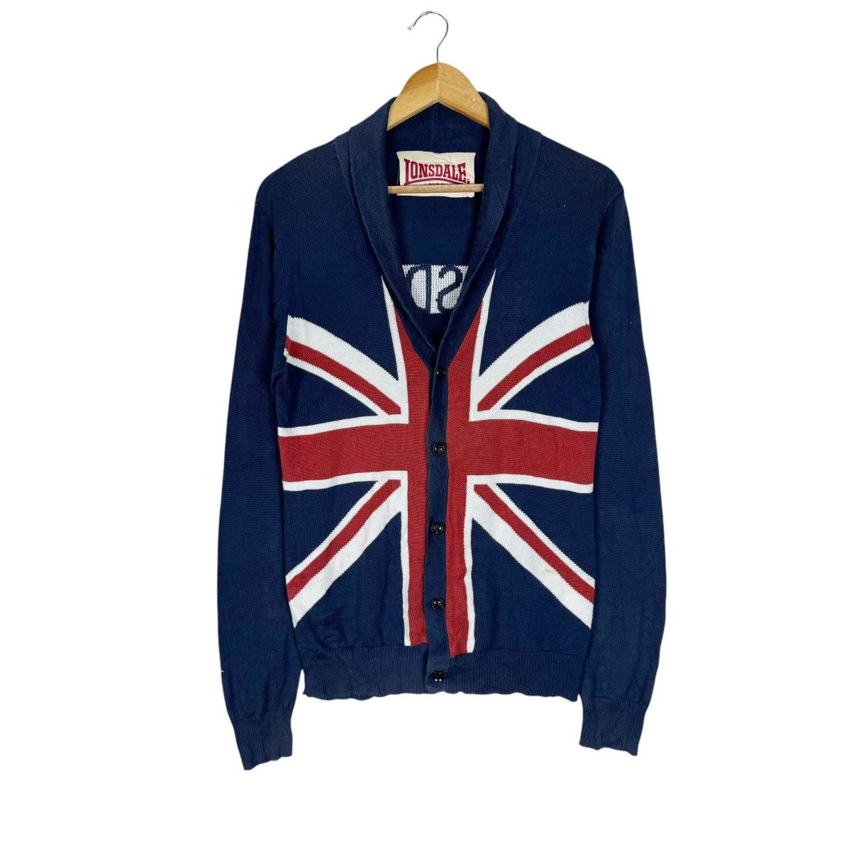 Lonsdale ☀️LONSDALE X RATTLE TRAP UK FLAGS CARDIGAN Size US L / EU 52-54 / 3 - 1 Thumbnail