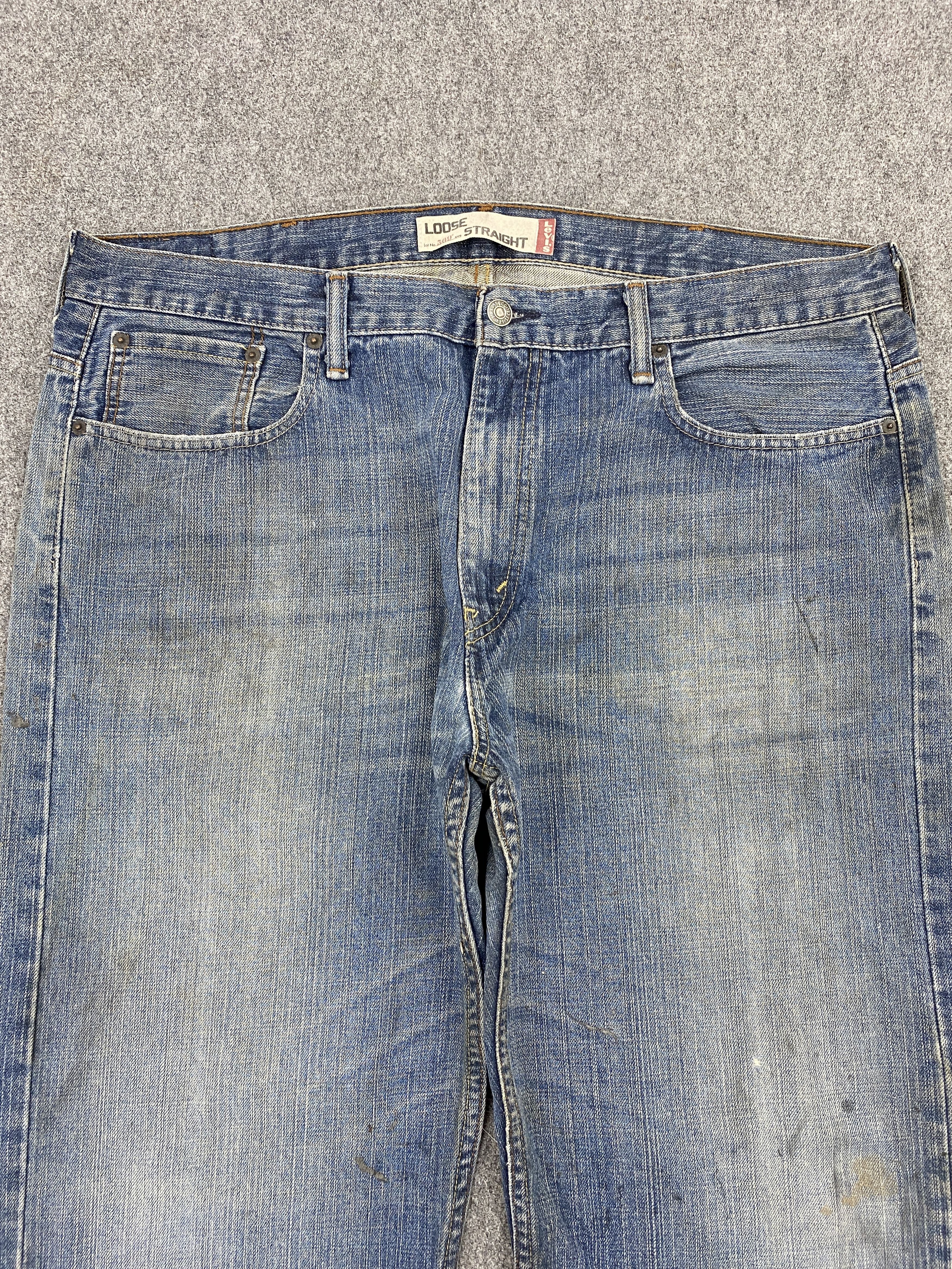 Levi's Vintage Levis 569 Loose Straight Faded Blue Jeans S0044 Size US 33 - 2 Thumbnail