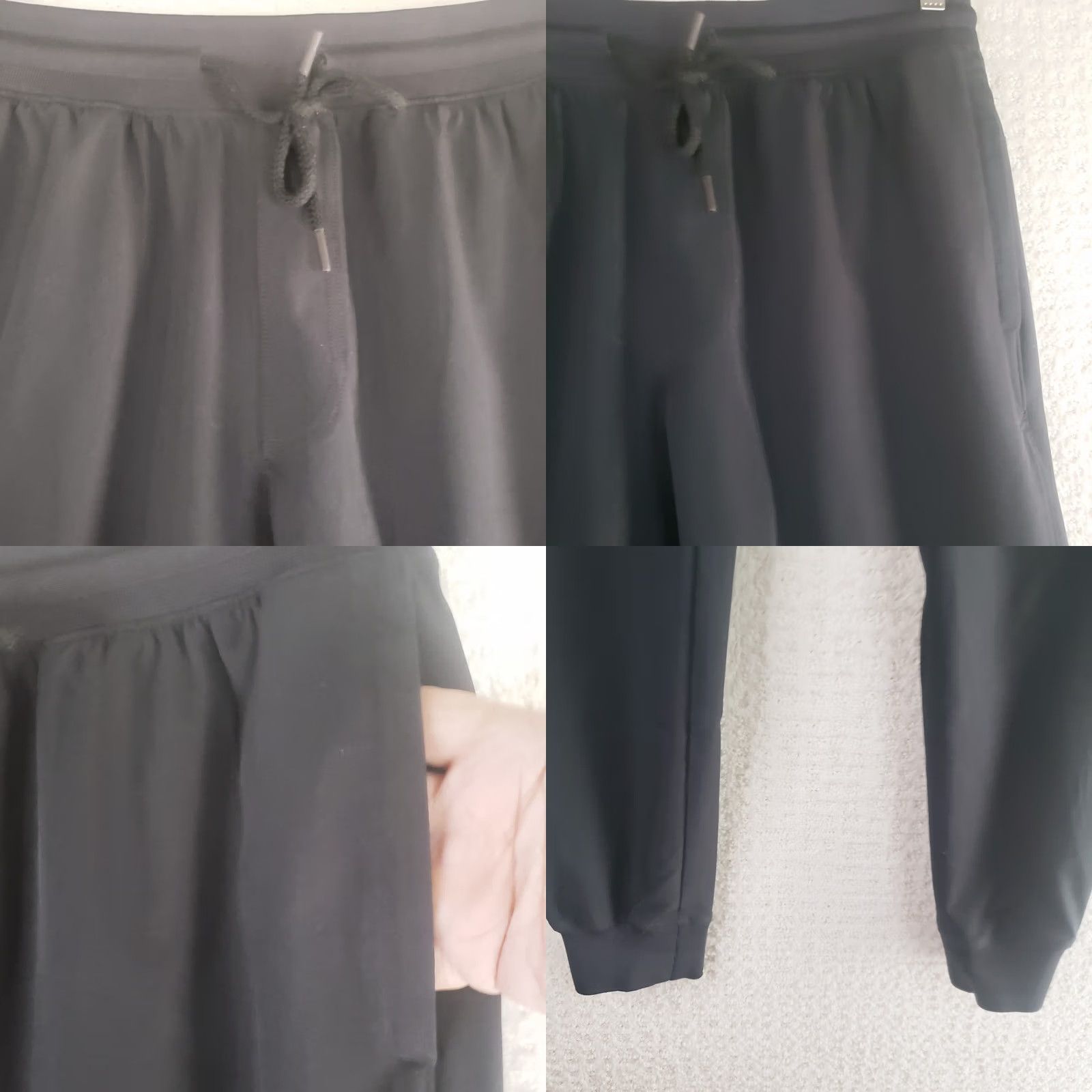 Under Armour Under Armour Joggers Mens L Black Knit Elastic Waist Athletic Tapered Leg Pockets Sweatpants Casual Activewear Regular Fit Size US 33 - 8 Thumbnail