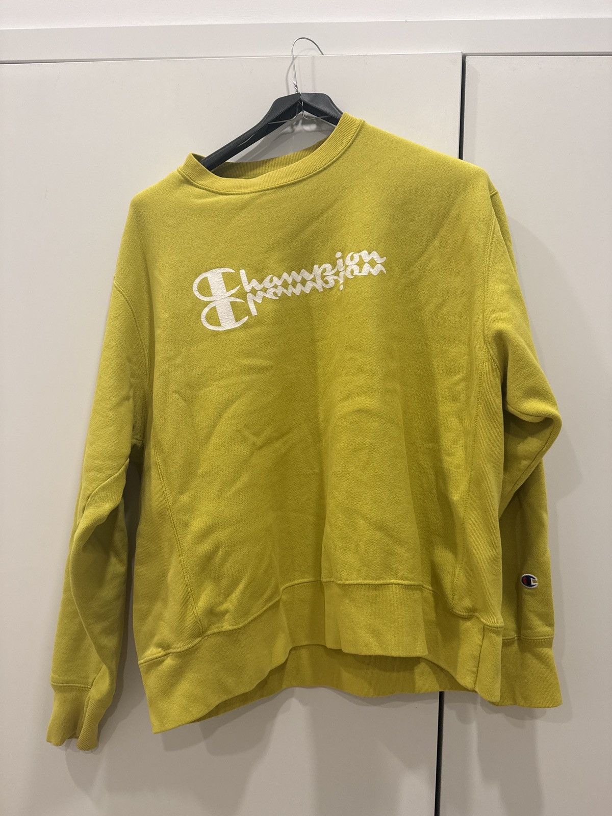 Champion Champion lime green pullover Size US XL / EU 56 / 4 - 3 Thumbnail