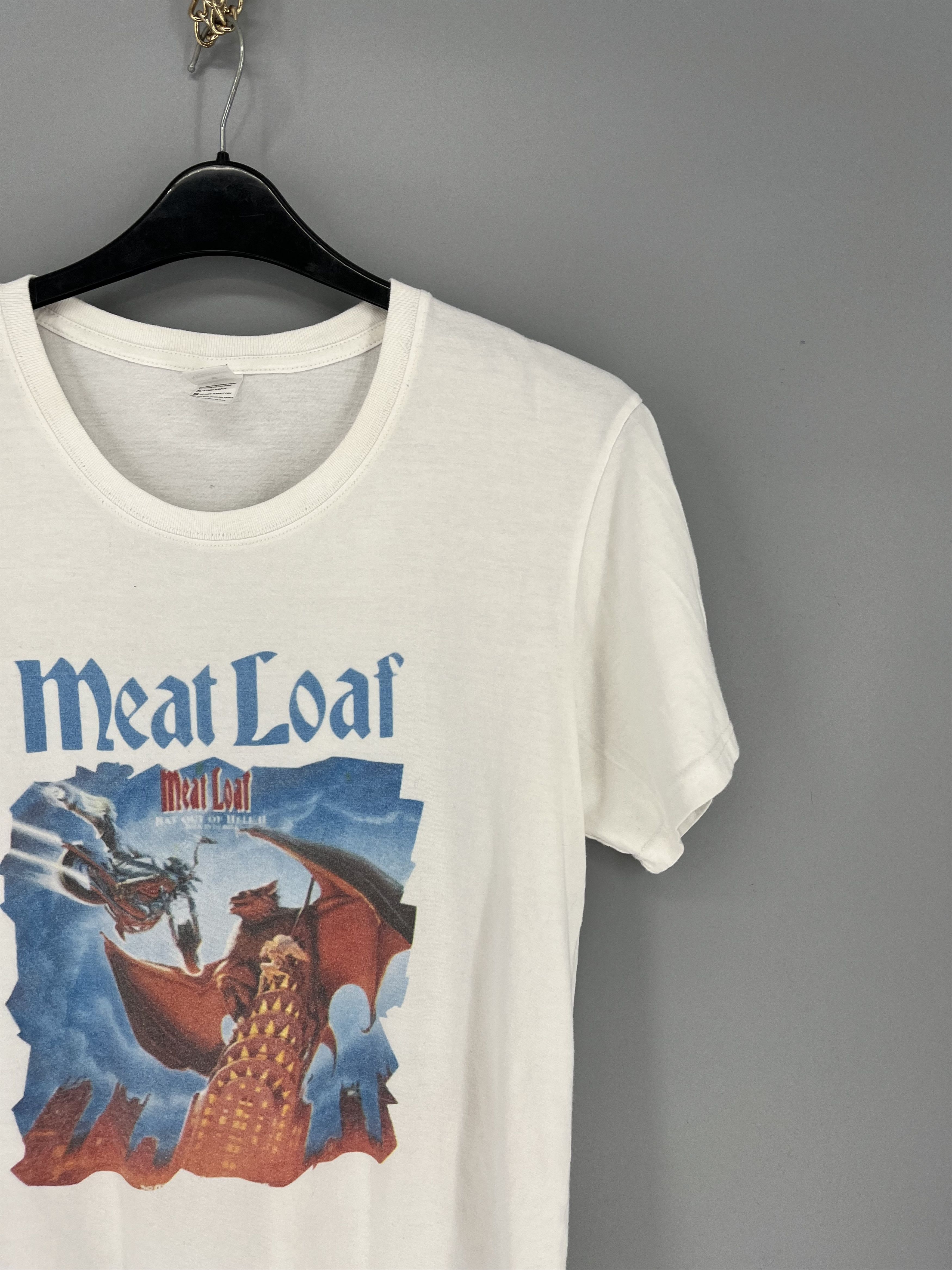 Band Tees × Vintage Vintage 90s Meat Loaf Bat Out Of Hell World Tour Tee Size US M / EU 48-50 / 2 - 5 Thumbnail