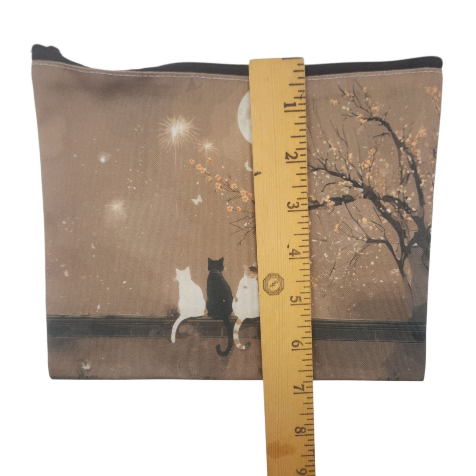 Other Moonlight Cats Cosmetic Bag Cherry Blossom Makeup Pouch Size ONE SIZE - 6 Thumbnail