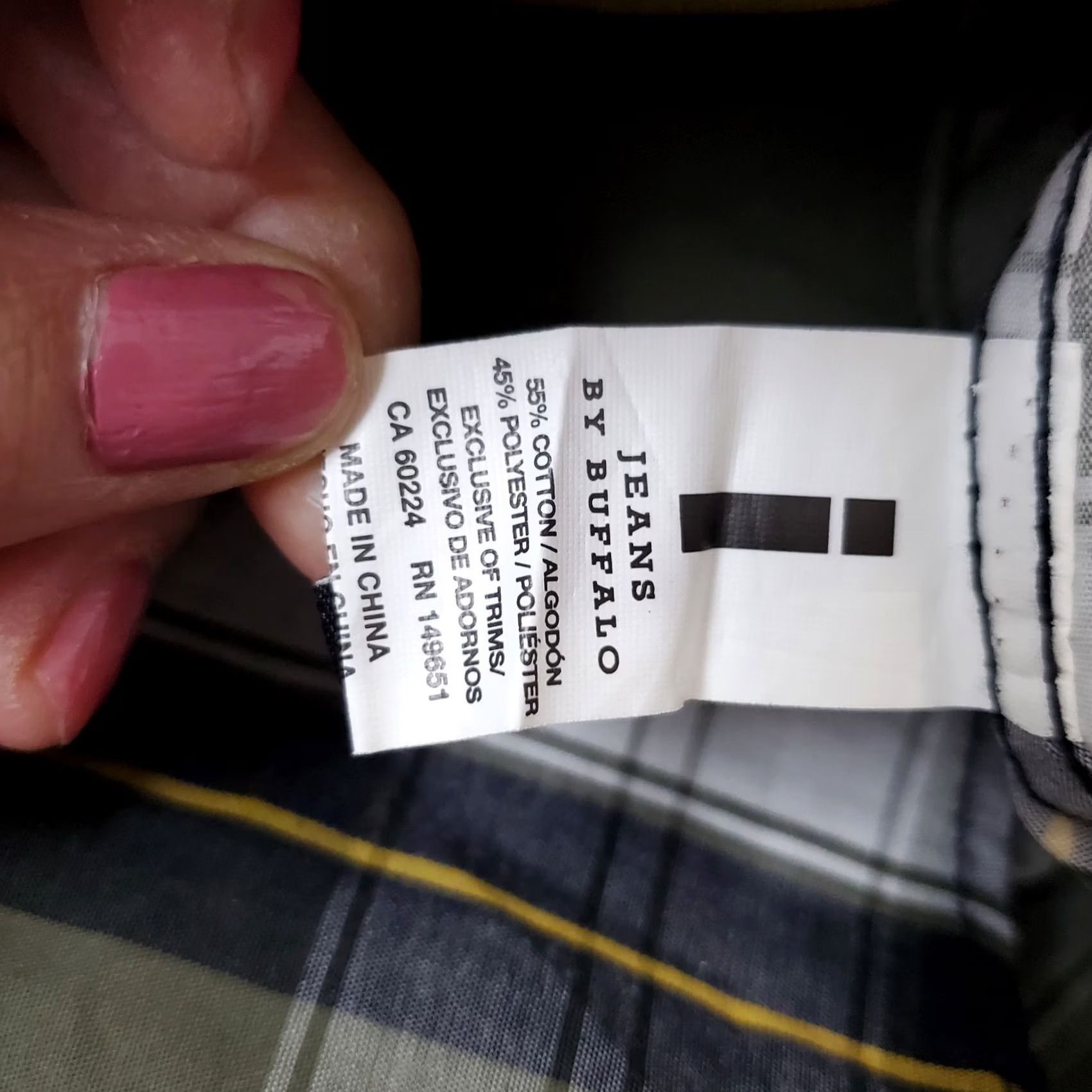 Vintage i jeans by Buffalo Shirt Mens Large Multi Plaid Long Sleeve Collared Button-Up Shirt Size US L / EU 52-54 / 3 - 7 Thumbnail