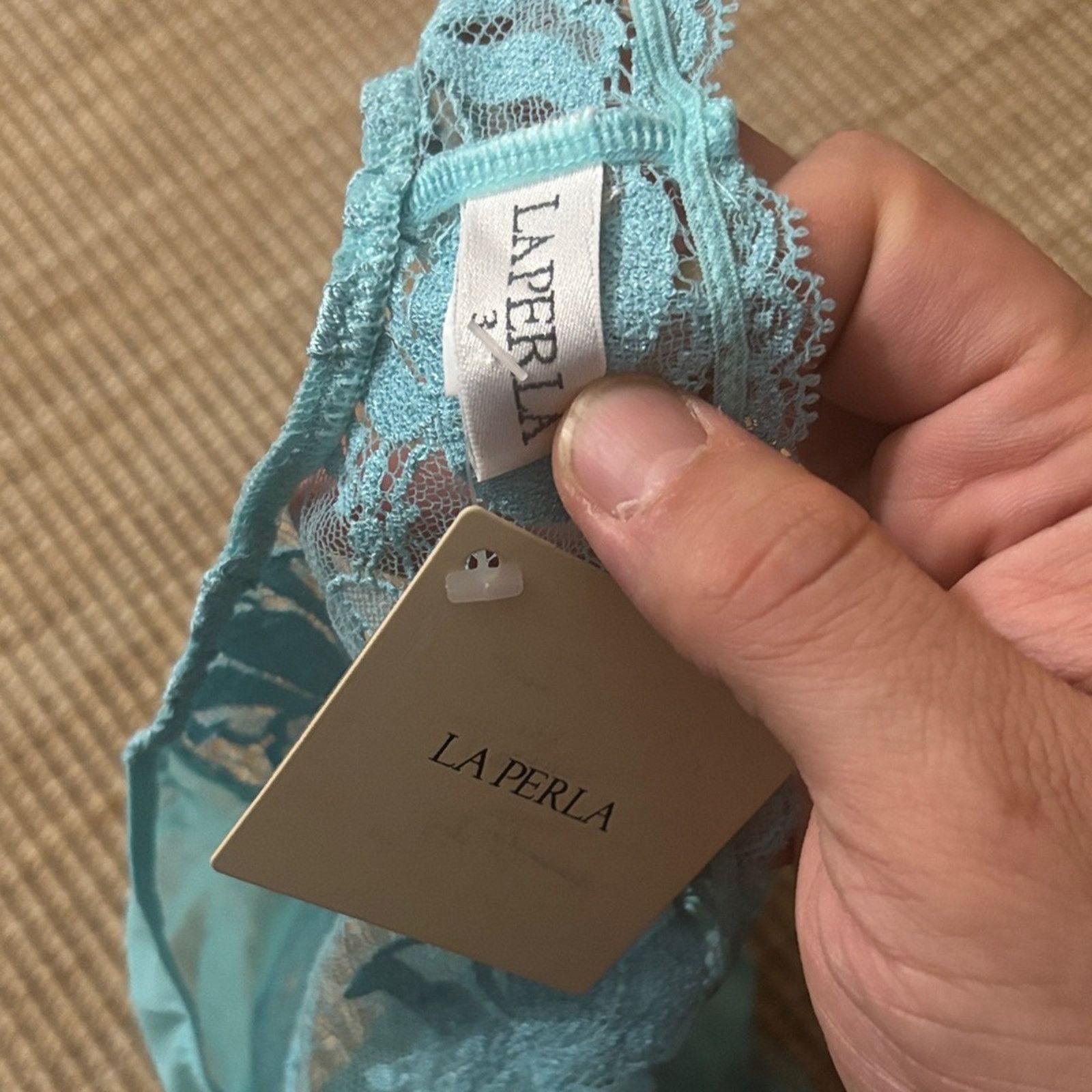 La Perla La Perla Women's Lace Panties - Turquoise Size M Size ONE SIZE - 2 Thumbnail