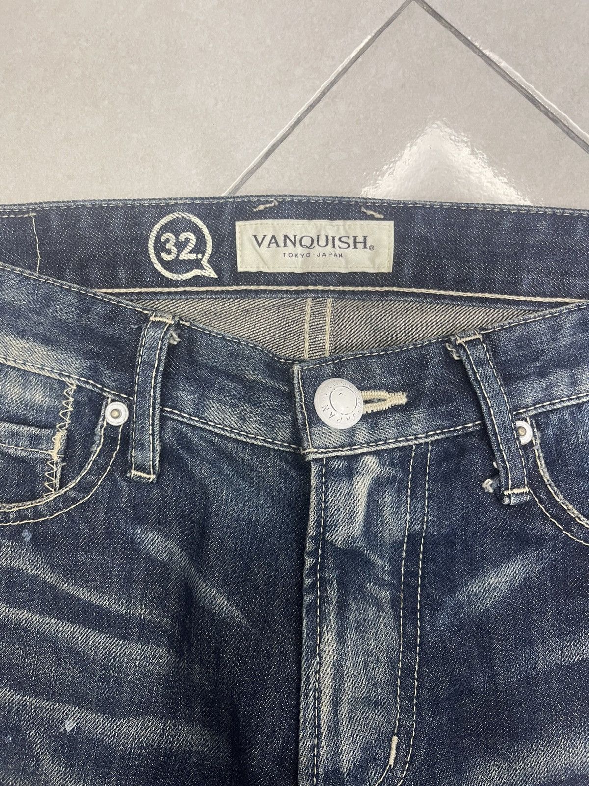 Vanquish Vanquish "Hello World" Paint Splatter Distressed Denim Size US 32 / EU 48 - 5 Thumbnail