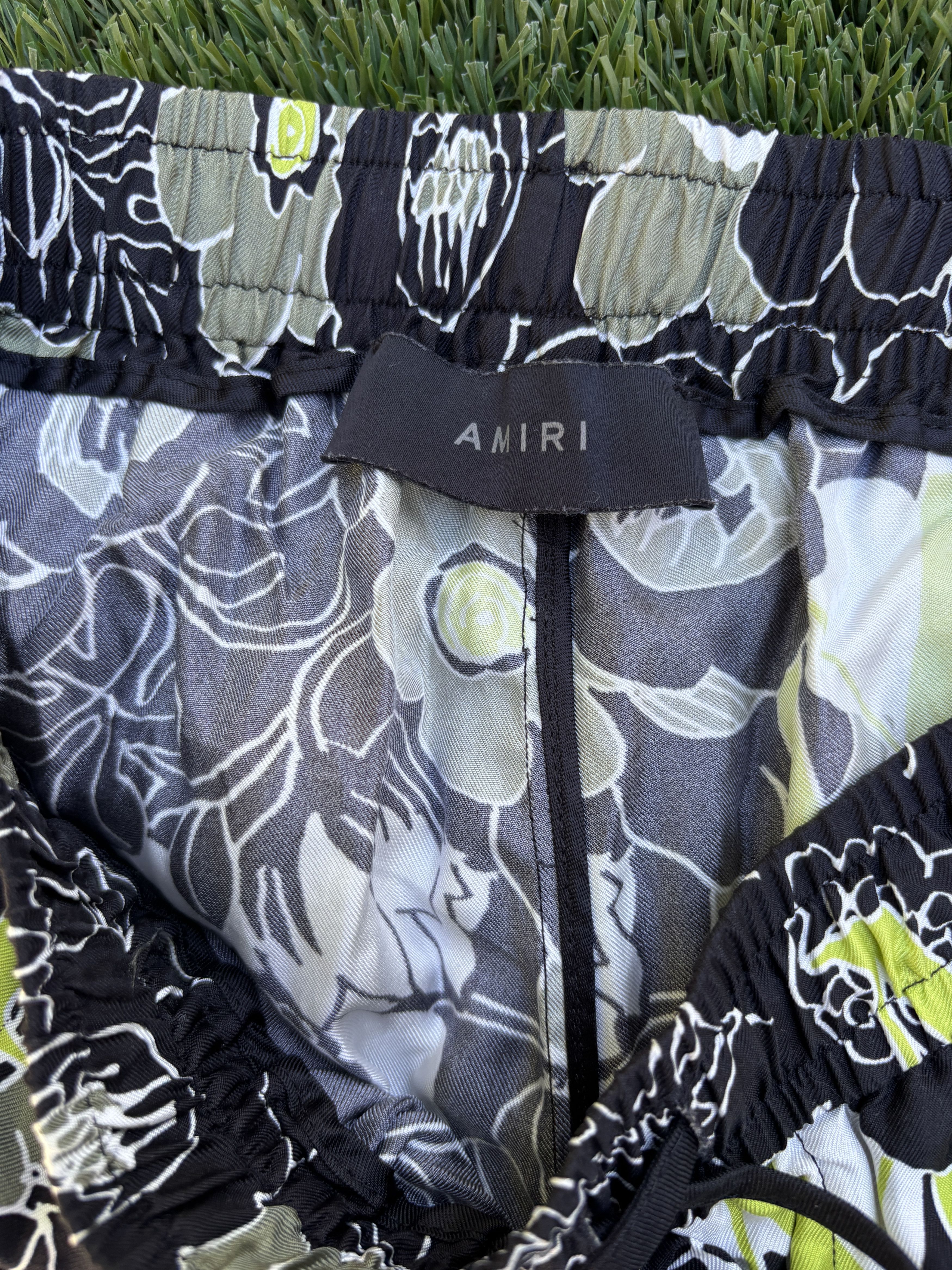 Amiri AMIRI Floral printed shorts - black Size US 32 / EU 48 - 4 Thumbnail