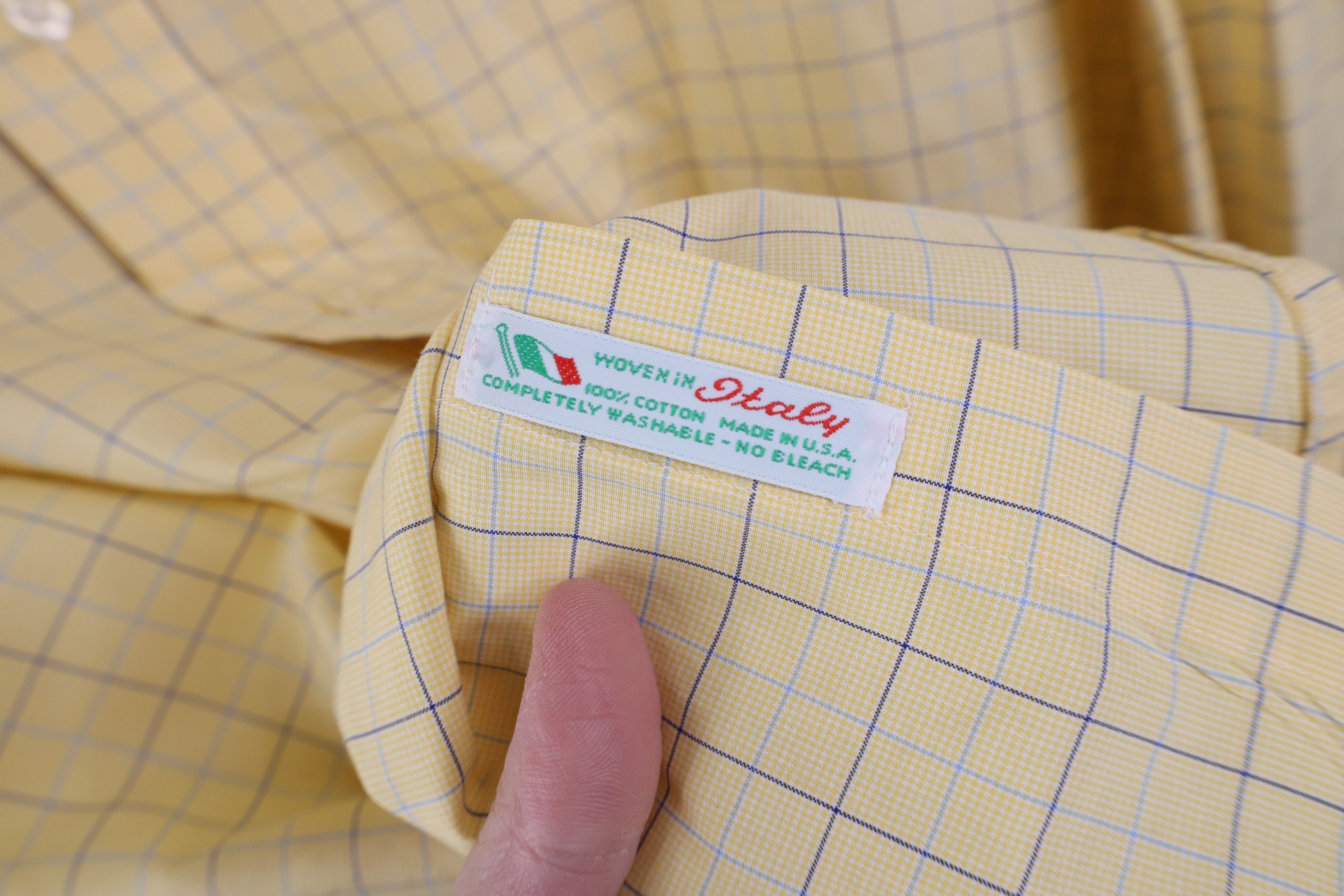 Paul Stuart Vintage Paul Stuart Button Shirt Yellow Plaid Cotton USA Size US M / EU 48-50 / 2 - 6 Thumbnail