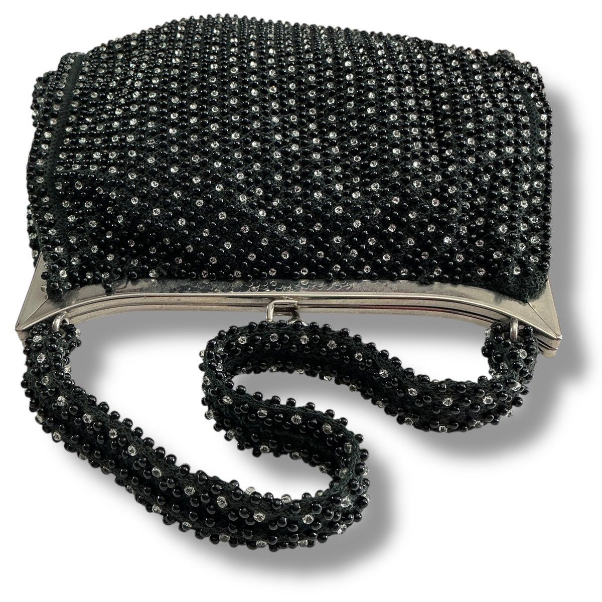 Other Vintage Y2K Elegant Black Beaded Handbag Size ONE SIZE - 6 Thumbnail