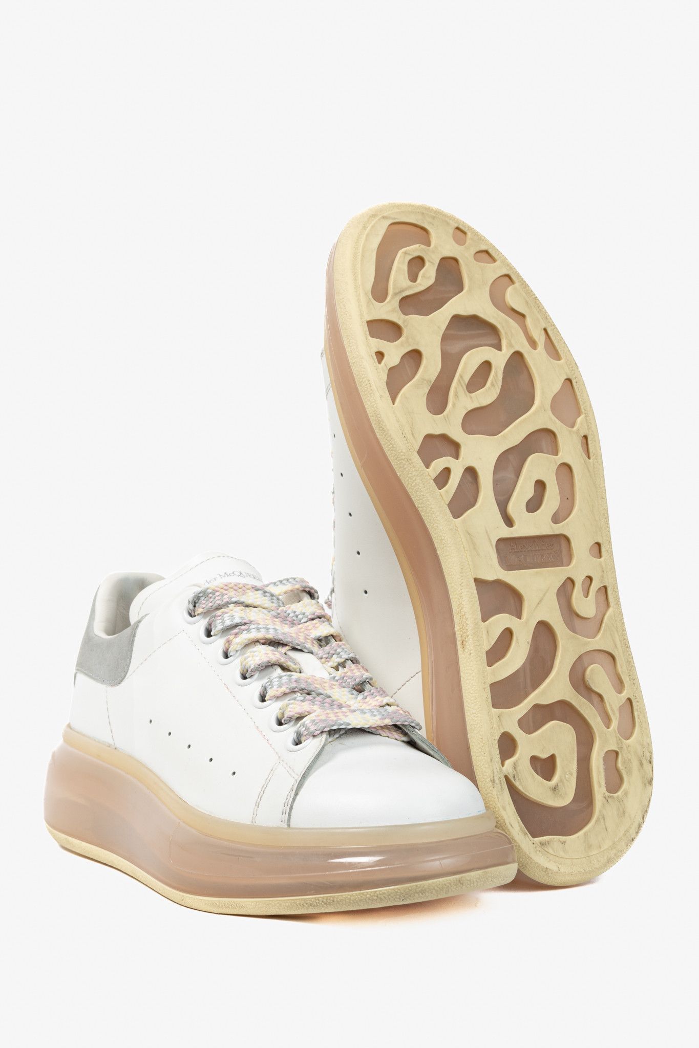Alexander McQueen Alexander McQueen Oversized Clear-Sole Lace-Up Sneakers Size US 8.5 / IT 38.5 - 4 Thumbnail