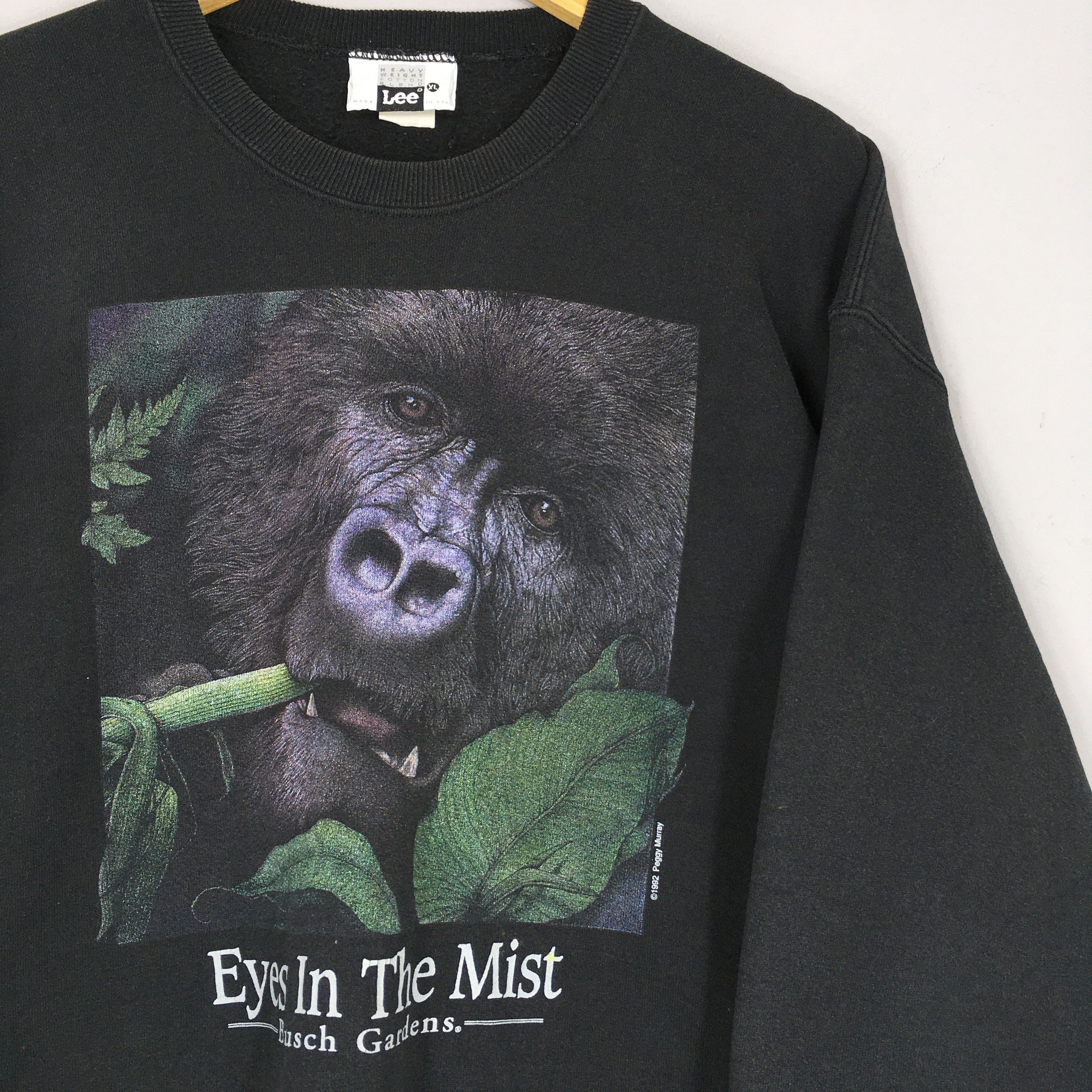Habitat Vintage 90s Eyes In The Mist Mountain Gorilla Sweatshirt XL Size US XL / EU 56 / 4 - 2 Thumbnail