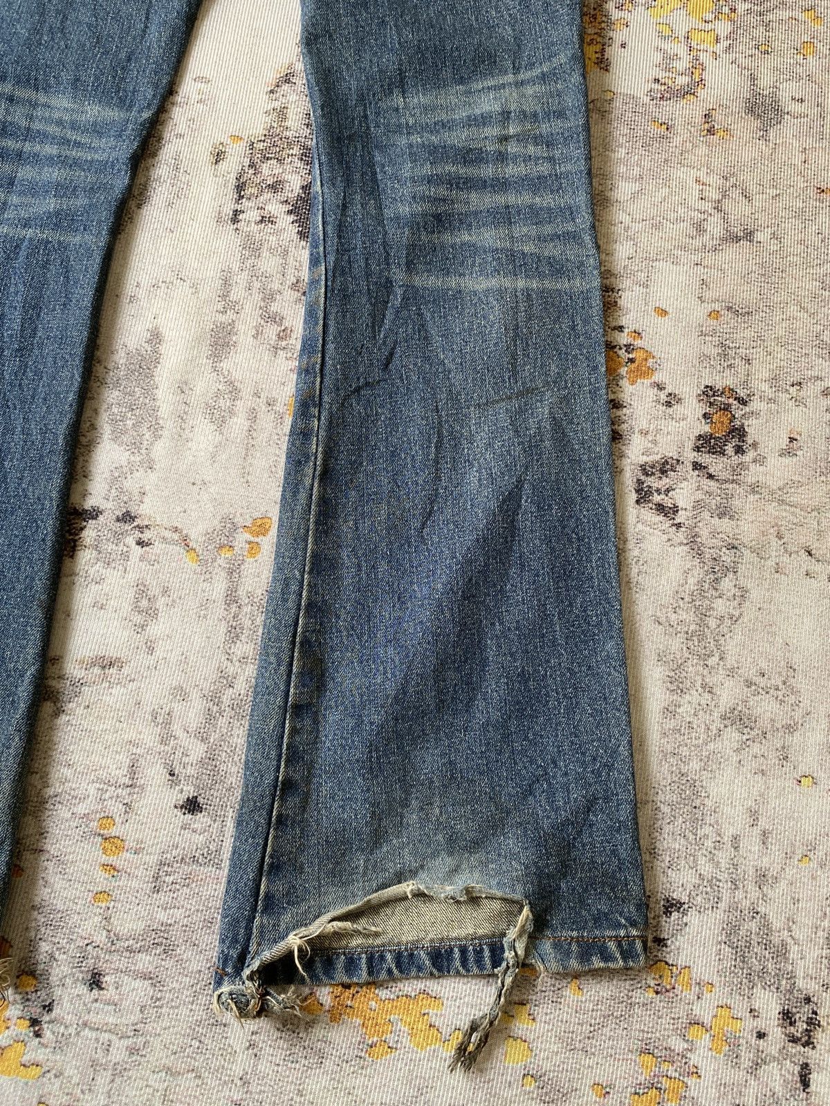 Japanese Brand Philodox Distressed Flare Denim Size US 31 - 14 Thumbnail