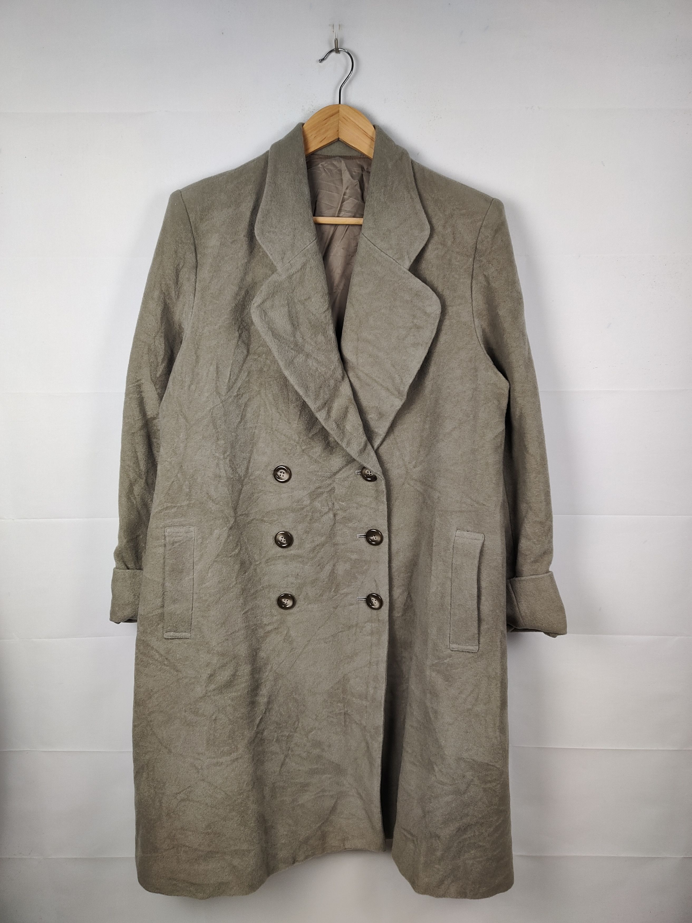 Yohji Yamamoto BEST.E by Yohji Yamamoto Double Breasted Wool Long Coat Size US M / EU 48-50 / 2 - 1 Thumbnail