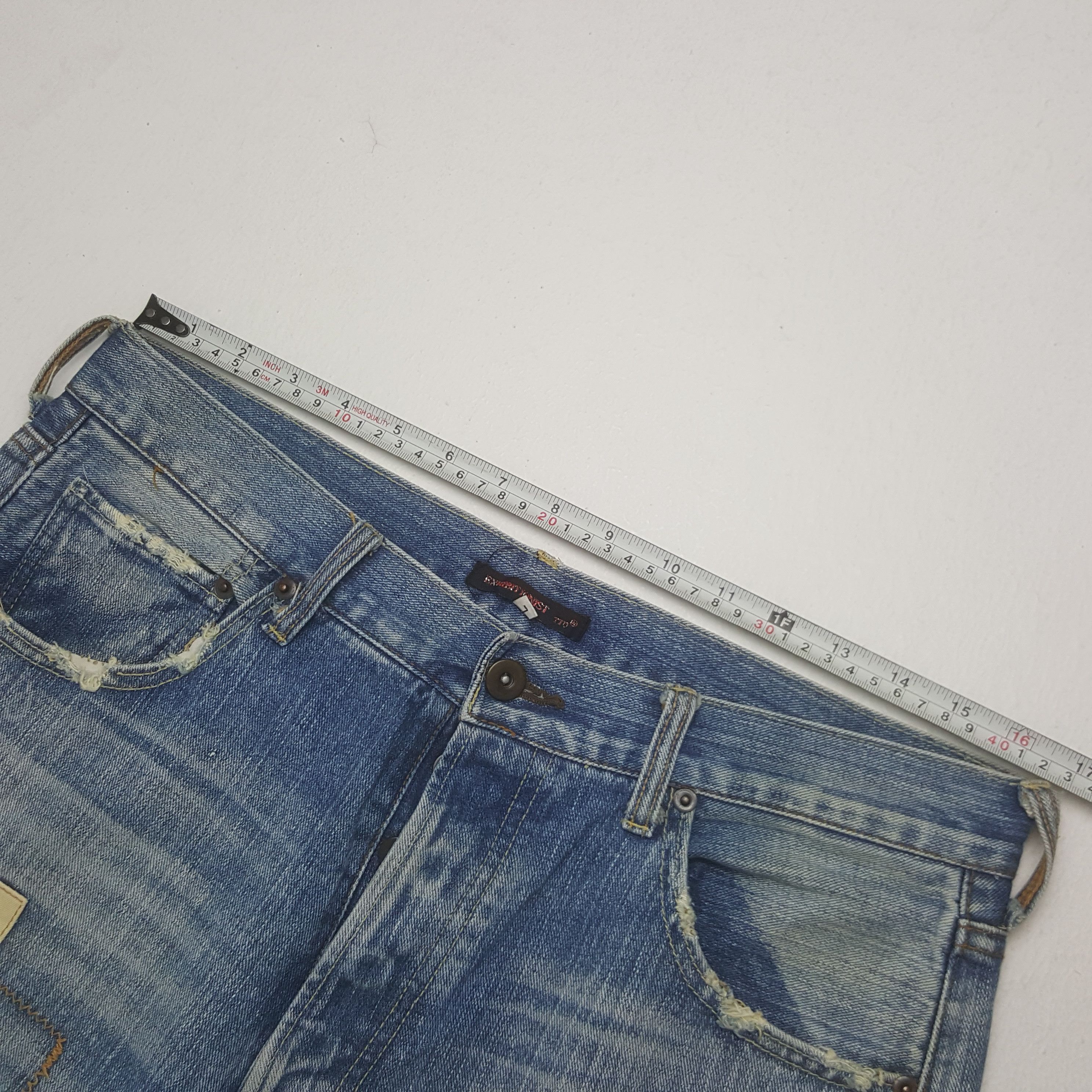 Japanese Brand Vintage Exribitionist Japanese Patchwork Denim Jeans Size US 32 / EU 48 - 10 Thumbnail