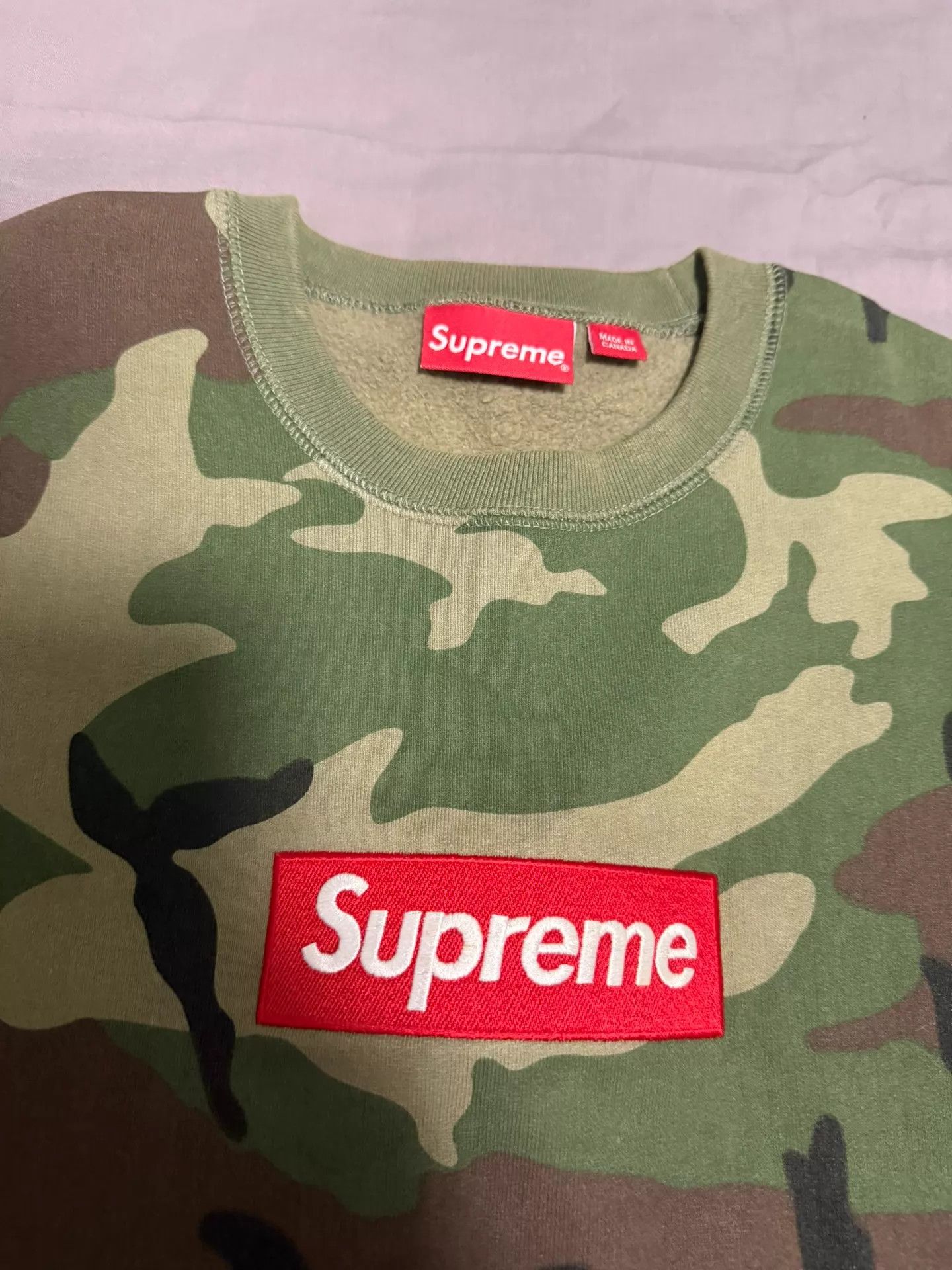 Supreme Supreme 15fw woodland camo box logo crewneck M Size US M / EU 48-50 / 2 - 2 Thumbnail