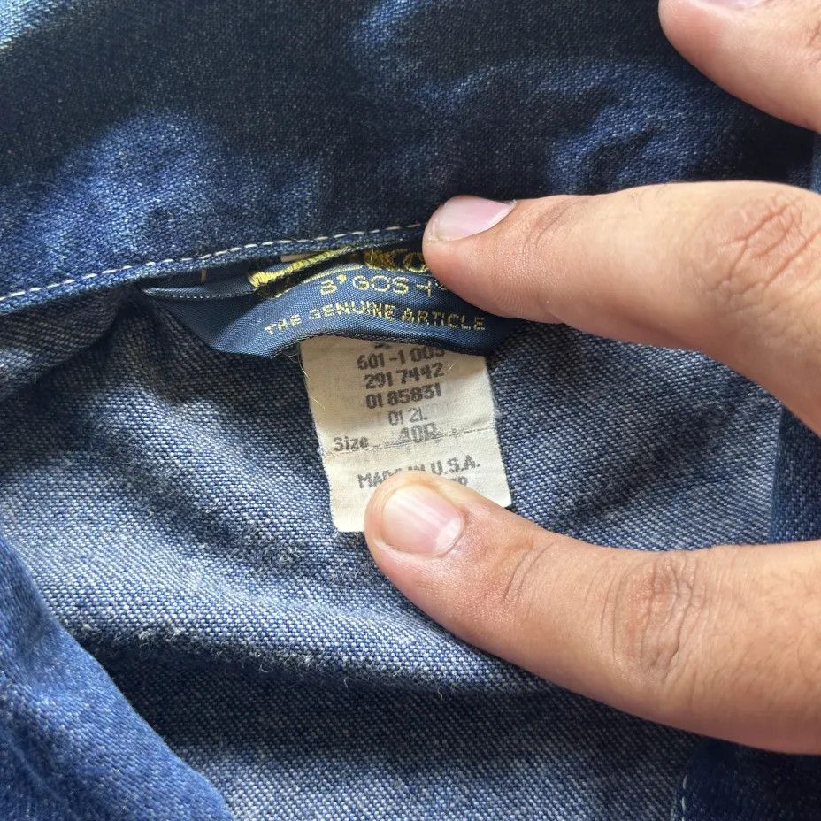Oshkosh Vintage 60s 70s OshKosh Denim Chore Jacket Size 40R Size US M / EU 48-50 / 2 - 5 Thumbnail