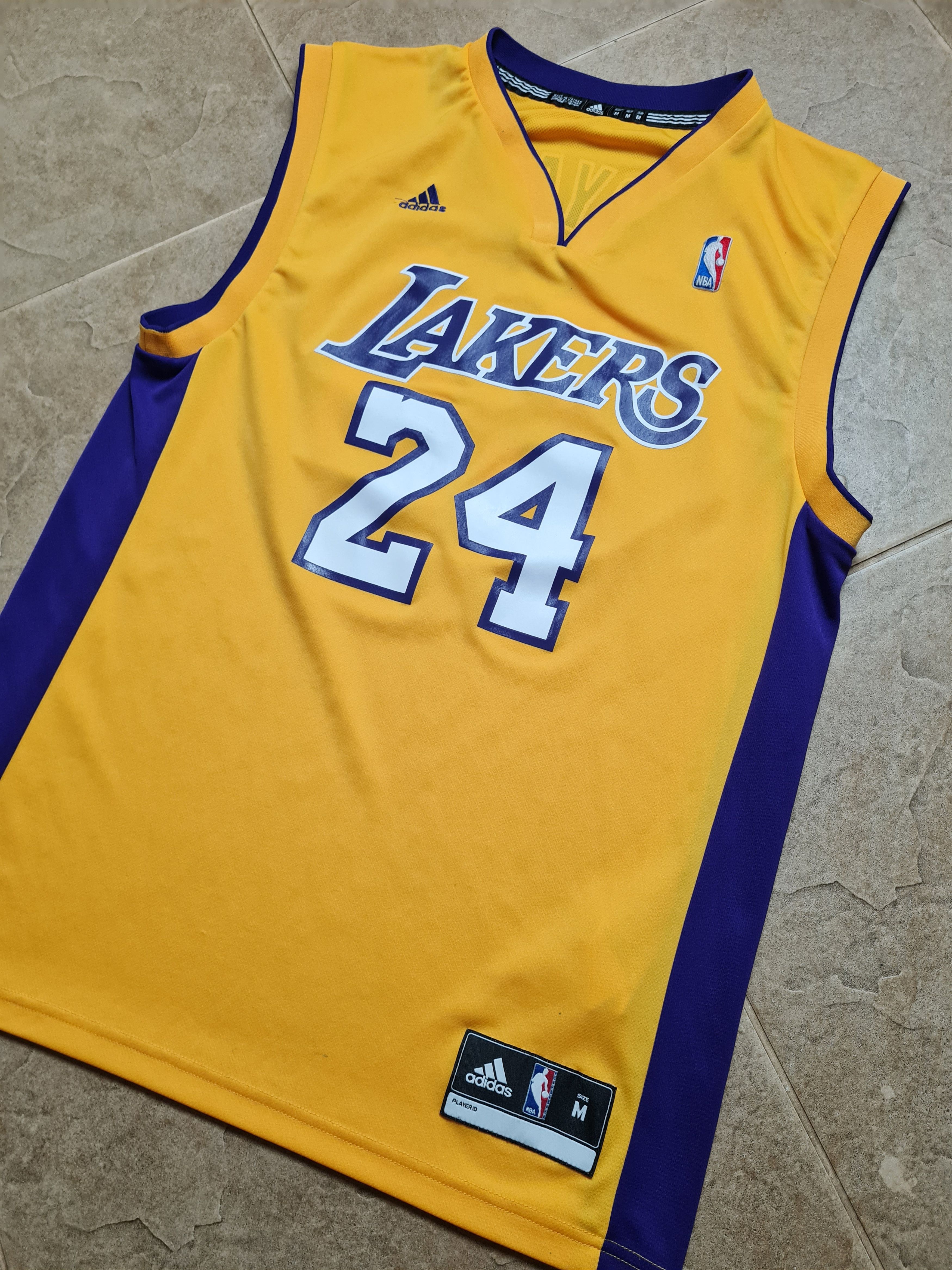 Adidas Adidas NBA Lakers #24 Bryant 2013 Yellow Men’s Shirts Size M Size US M / EU 48-50 / 2 - 5 Thumbnail