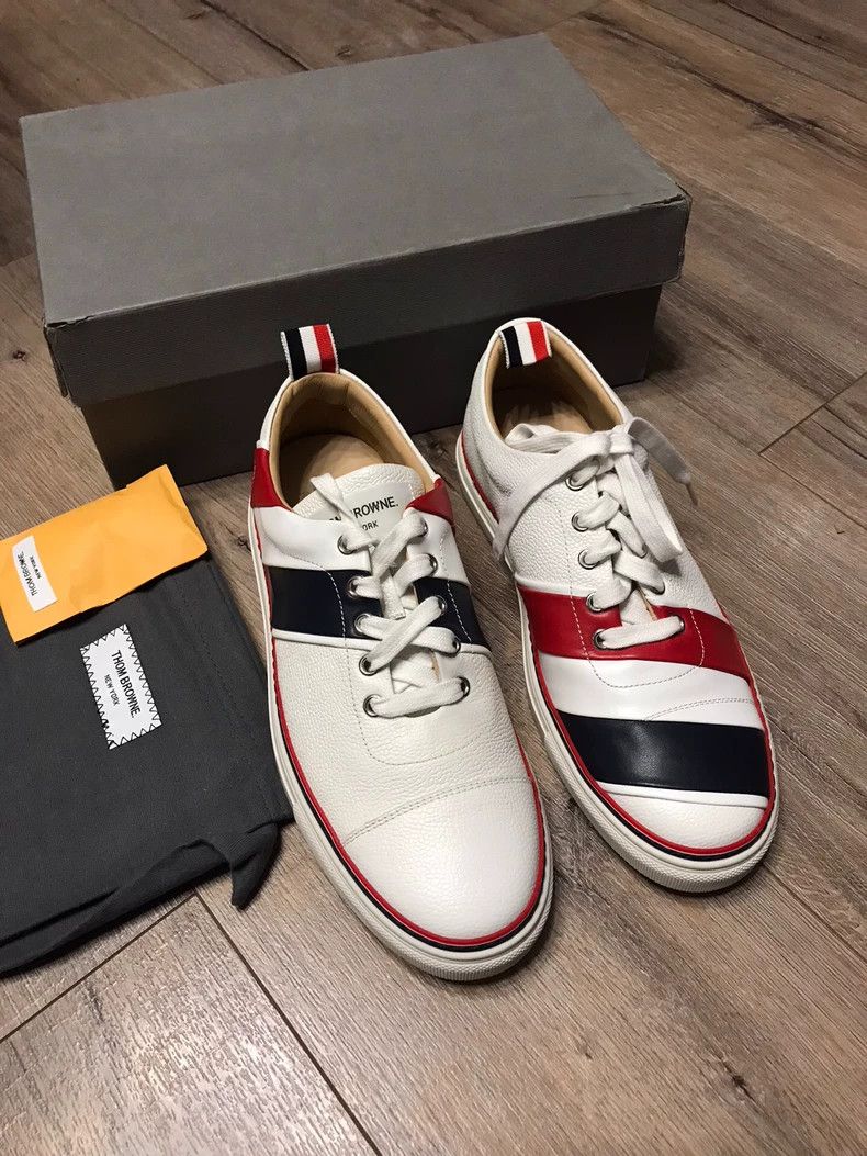 Thom Browne Thom Browne Classic striped casual shoes with asymmetrical Size US 9 / EU 42 - 1 Thumbnail