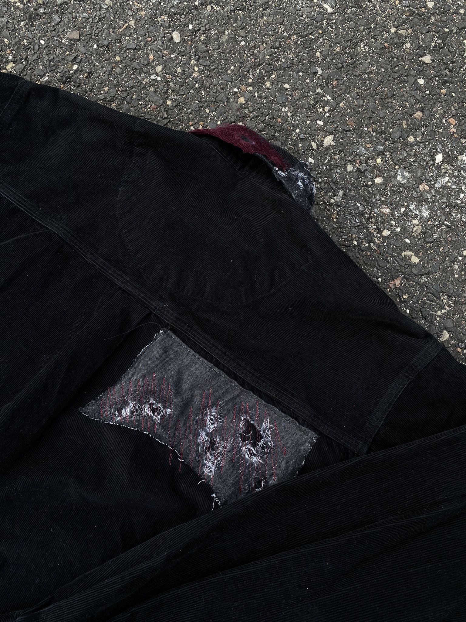 Other Vintage Repaired Patchwork Kapital Inspired Black corduroy Size US L / EU 52-54 / 3 - 19 Thumbnail