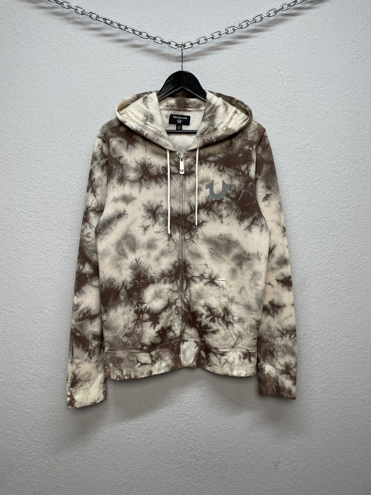 Japanese Brand Vintage Y2K True Religion Tye Dye Zip Hoodie Size US M / EU 48-50 / 2 - 3 Thumbnail