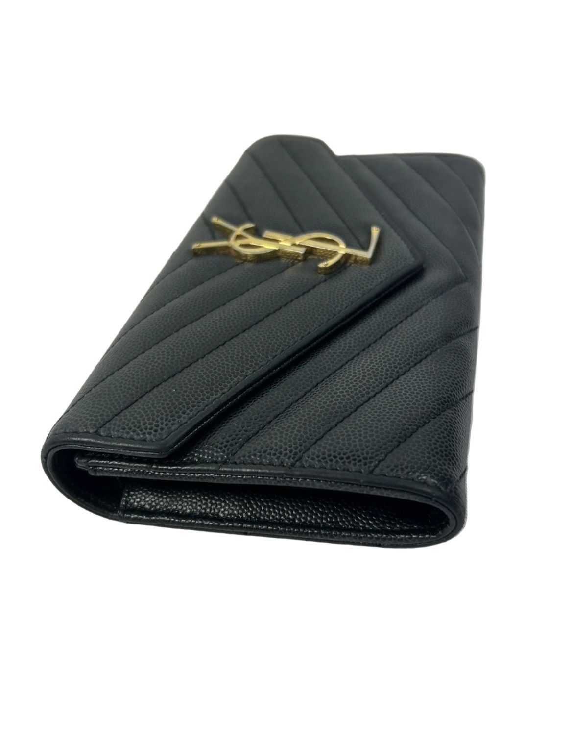 Yves Saint Laurent Yves Saint Laurent Leather Long Wallet Size ONE SIZE - 3 Thumbnail