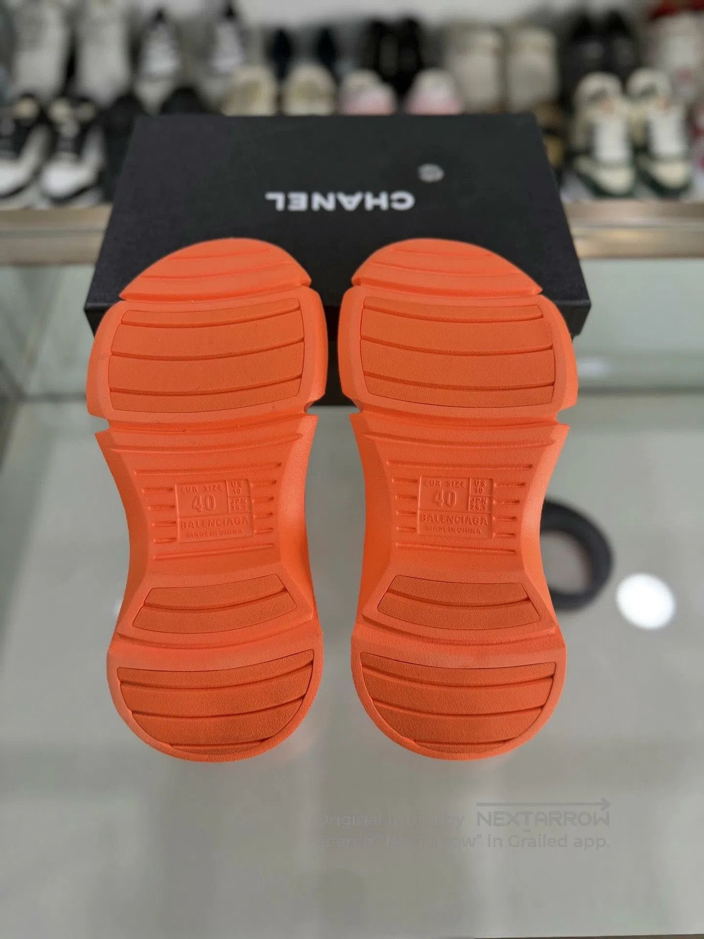 Balenciaga Balenciaga Men's Orange Slippers Size 40. Size US 7 / EU 40 - 4 Thumbnail