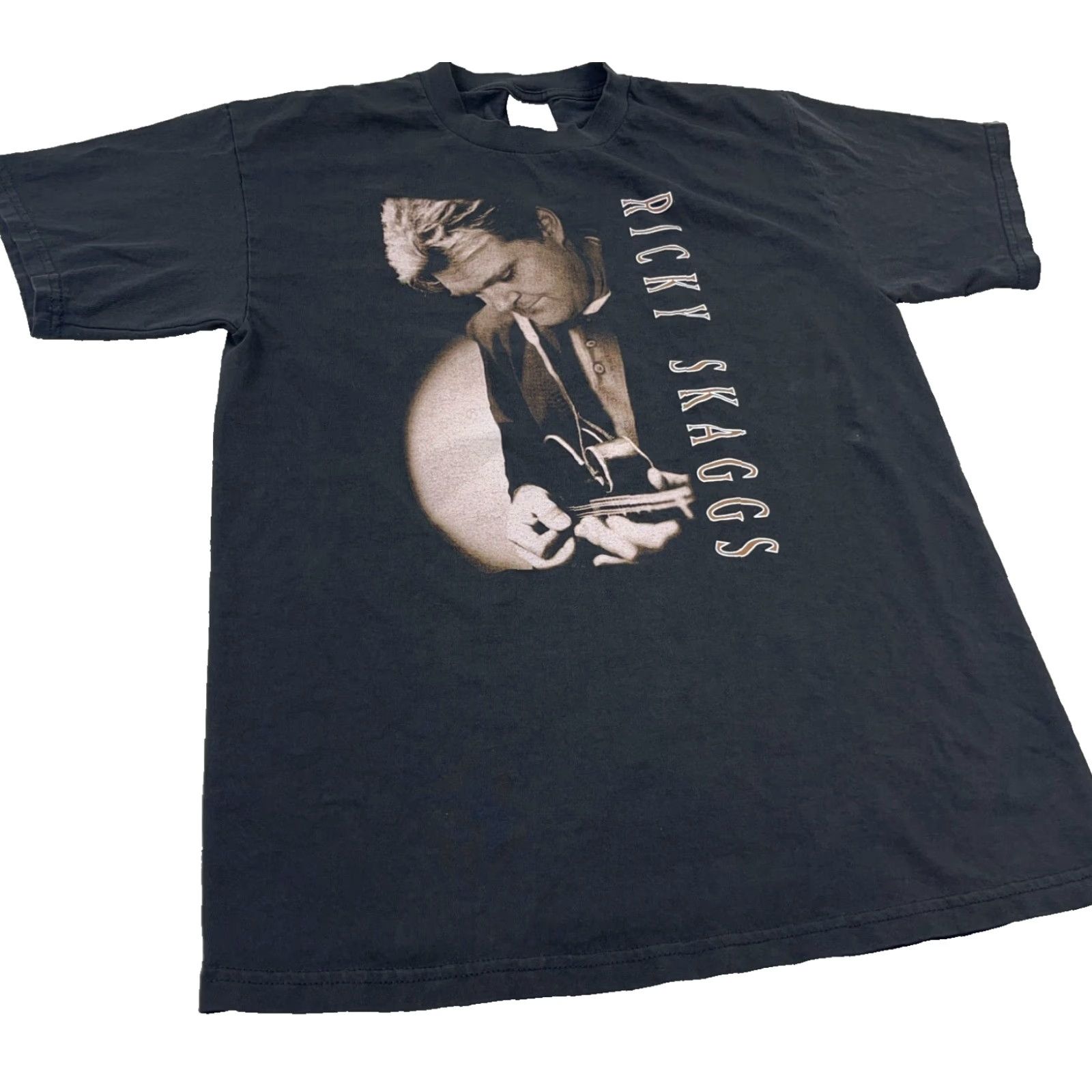 Tultex VINTAGE Tultex Shirt Men L Black Band Tee Country Music 90s Y2k Graphic Print Rockabilly Retro Band Mens Clothing Size US L / EU 52-54 / 3 - 4 Thumbnail