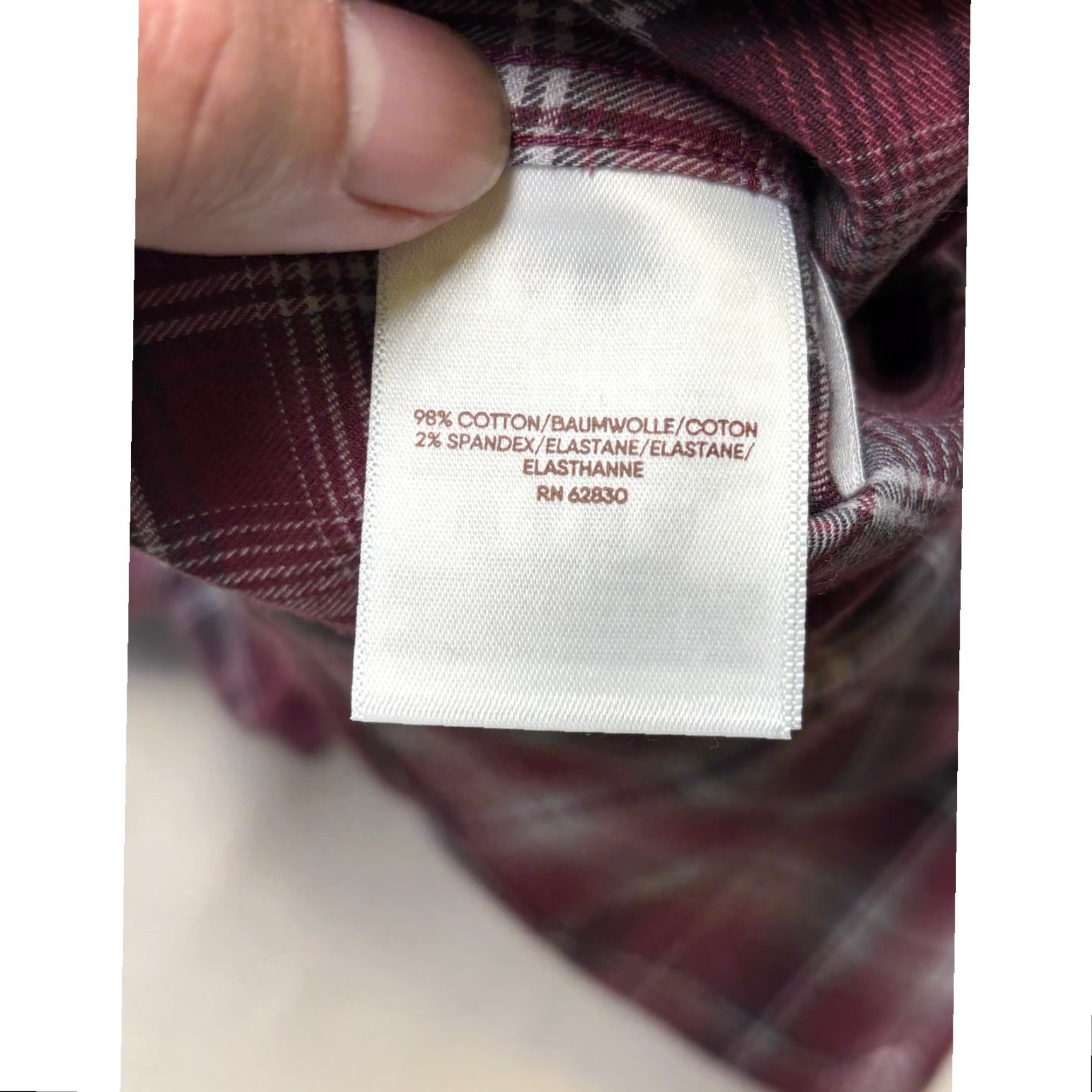 Lands' End VINTAGE Lands' End Blake Shelton Mens Plaid Long Sleeve Shirt Burgundy M Size US M / EU 48-50 / 2 - 6 Thumbnail