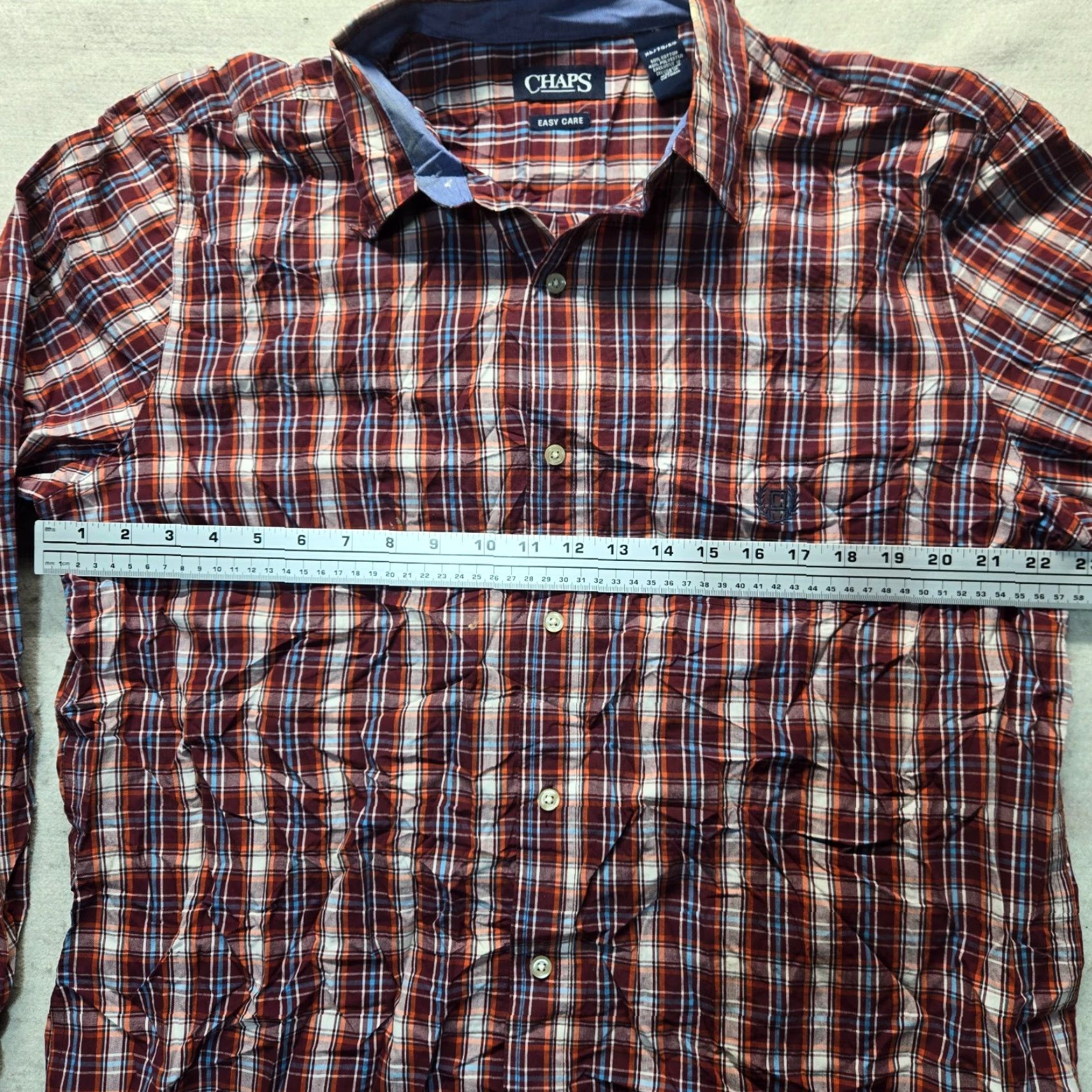 Chaps VINTAGE Chaps Ralph Lauren Shirt Red Plaid Button-Up Cotton Outdoors Mens XL Size US XL / EU 56 / 4 - 4 Thumbnail