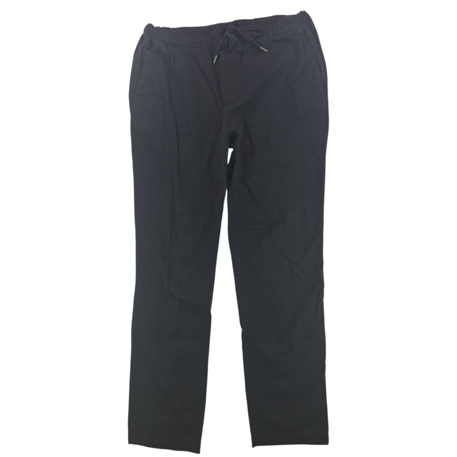Wildfang Wildfang | Black Essential Drawstring Pants | Size Medium Size 32" / US 10 / IT 46 - 2 Thumbnail