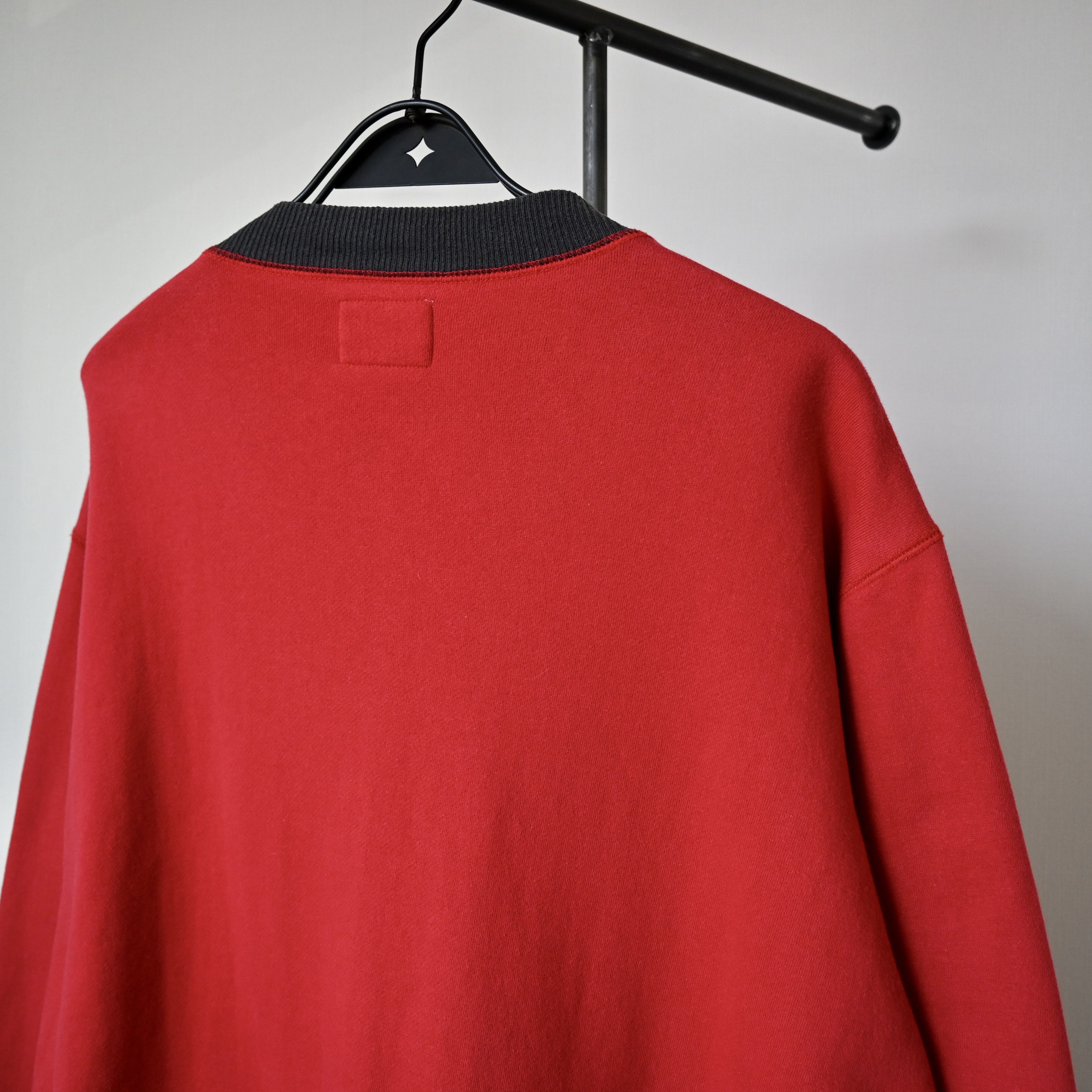Evisu VTG 2000s EVISU button up sweatshirt red x sumikuro gray Size US L / EU 52-54 / 3 - 4 Thumbnail