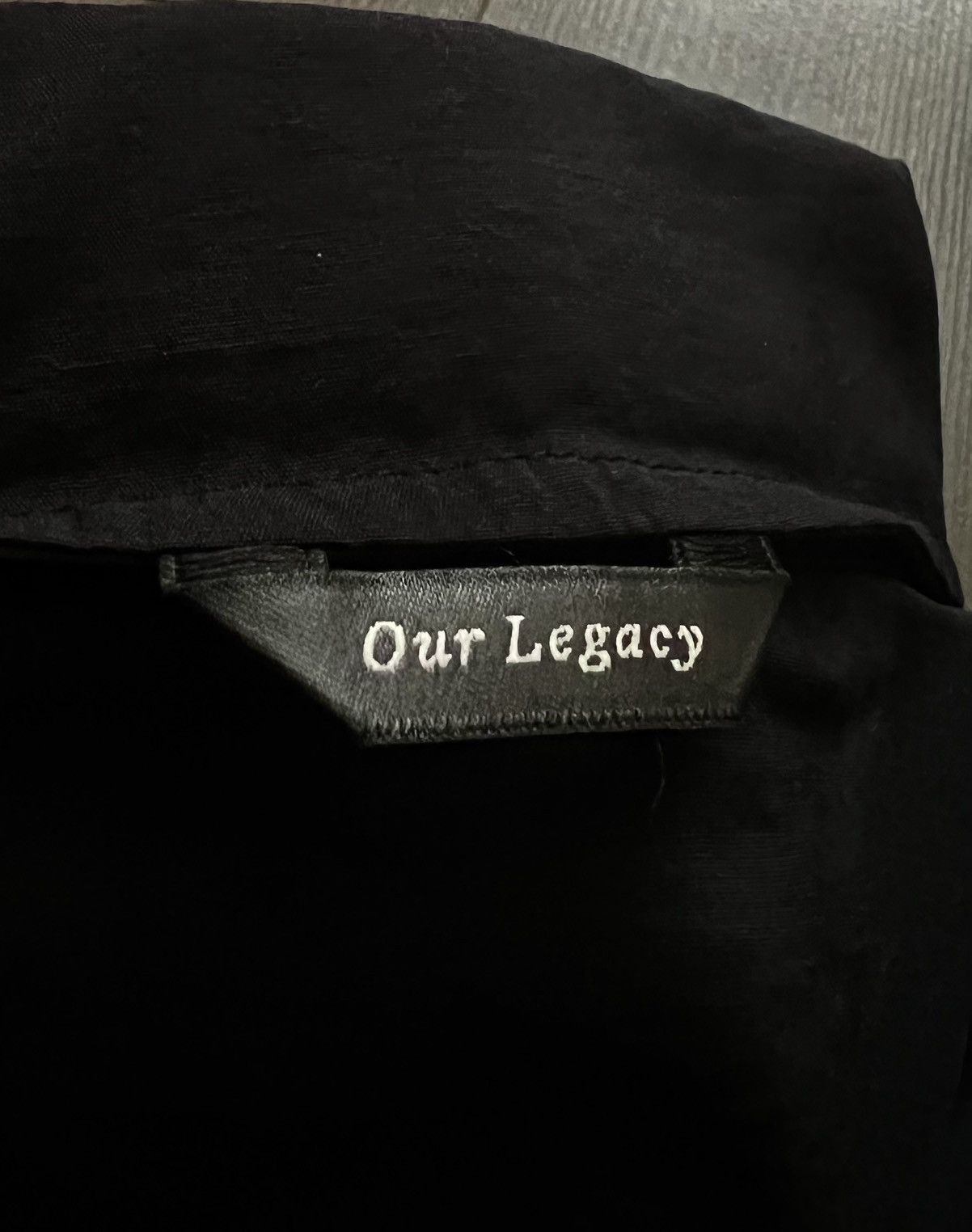 Our Legacy Our Legacy Borrowed Shirt 50 black Size US M / EU 48-50 / 2 - 3 Thumbnail