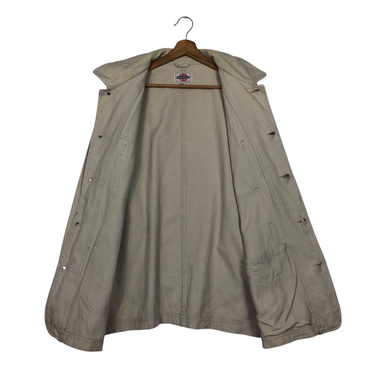 Japanese Brand Pract Studio Heavyweight Canvas Shop Jacket — Boxy Fit Size US L / EU 52-54 / 3 - 14 Thumbnail