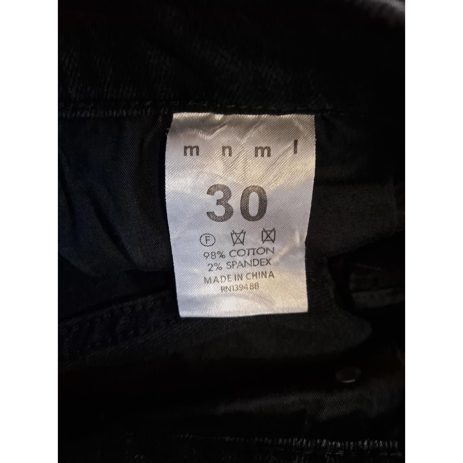 Other MNML EMO Jeans Black with White Patch Jeans Size 30 Size US 30 / EU 46 - 2 Thumbnail