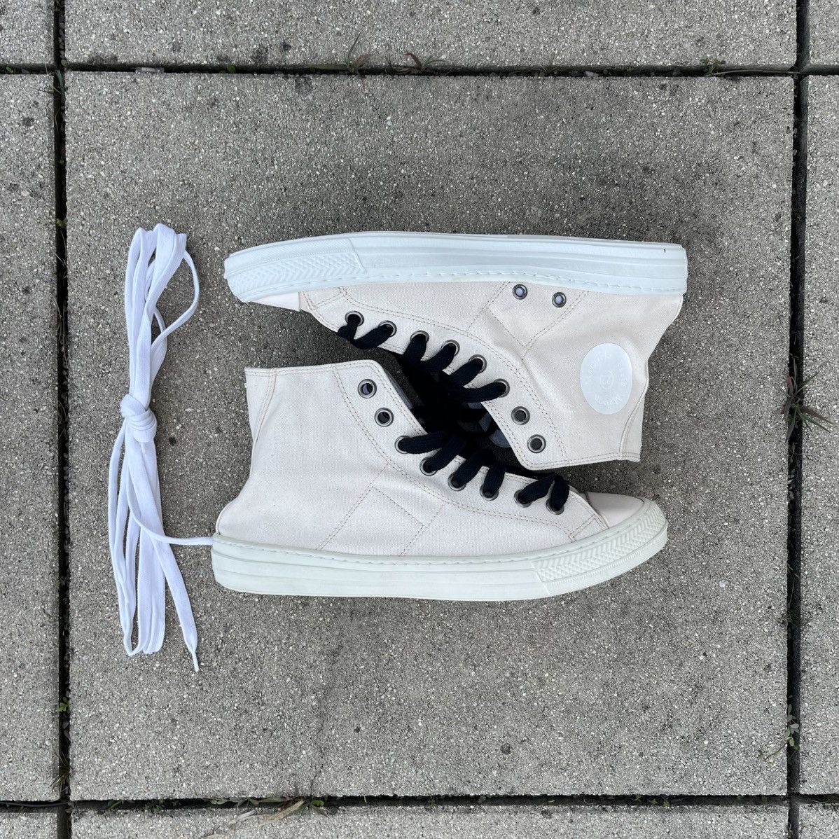 Maison Margiela Maison Margiela SS15 Beige High Top Sneakers Size US 9 / EU 42 - 7 Thumbnail