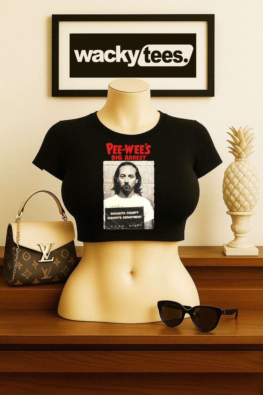 Other Pee Wees Big Arrest Paul Reubens Mugshot 80s Tee Shirt Size US L / EU 52-54 / 3 - 6 Thumbnail