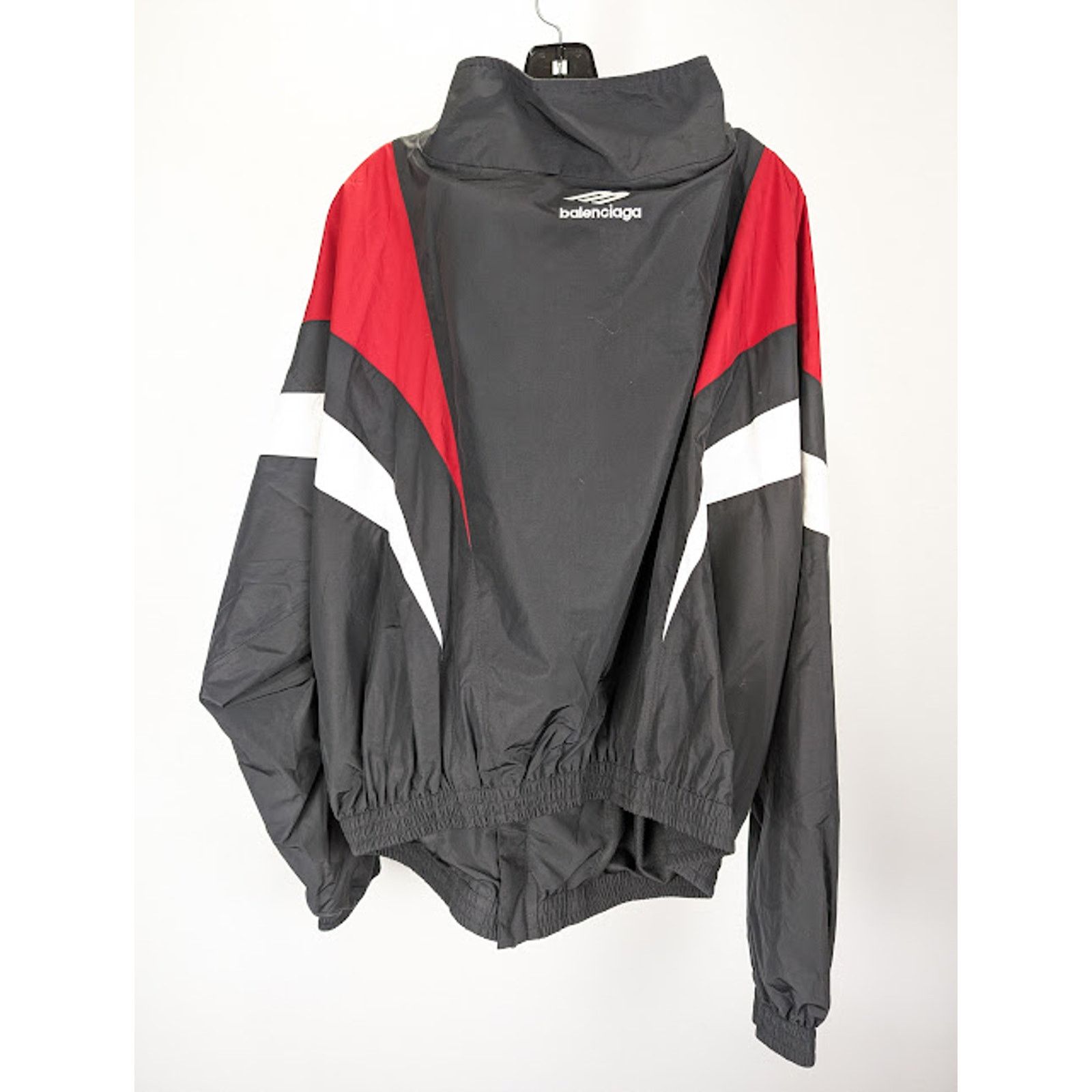 Balenciaga o1rshd1 Off Shoulder Tracksuit Jacket in Black Size US S / EU 44-46 / 1 - 13 Thumbnail
