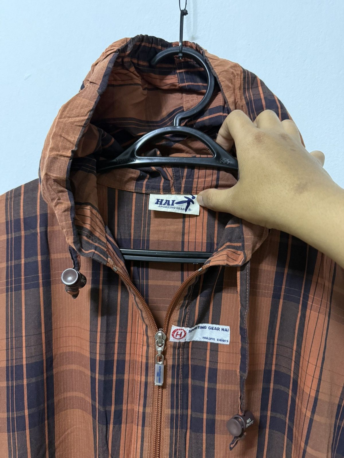 Issey Miyake Hai Sporting gear by Issey miyake checkered hooded Jacket Size US M / EU 48-50 / 2 - 8 Thumbnail