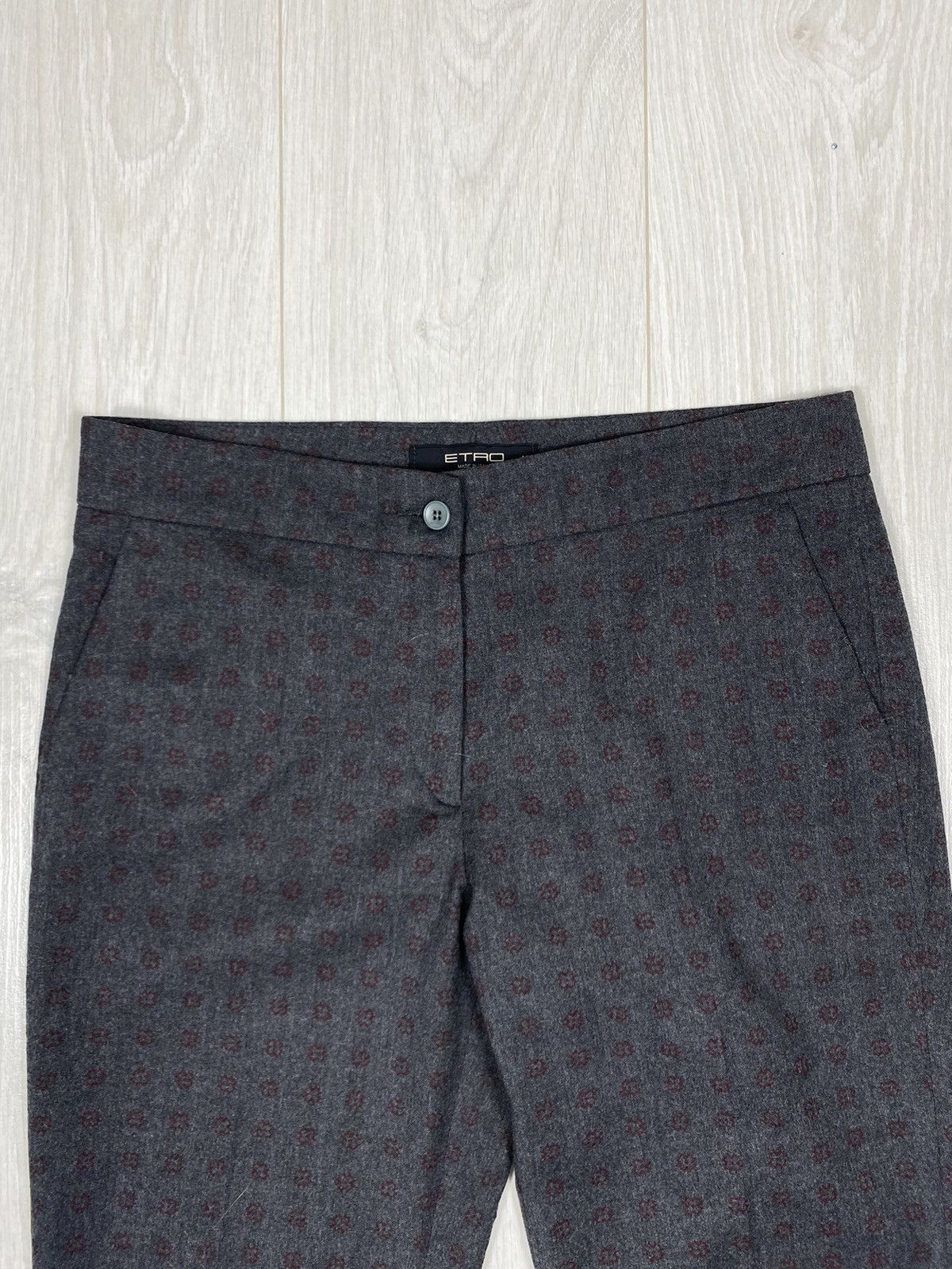 Etro Etro Pants Printed Flowers Size 27" / US 4 / IT 40 - 3 Thumbnail