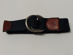 Polo Ralph Lauren Canvas Triple Horse D Ring Belt