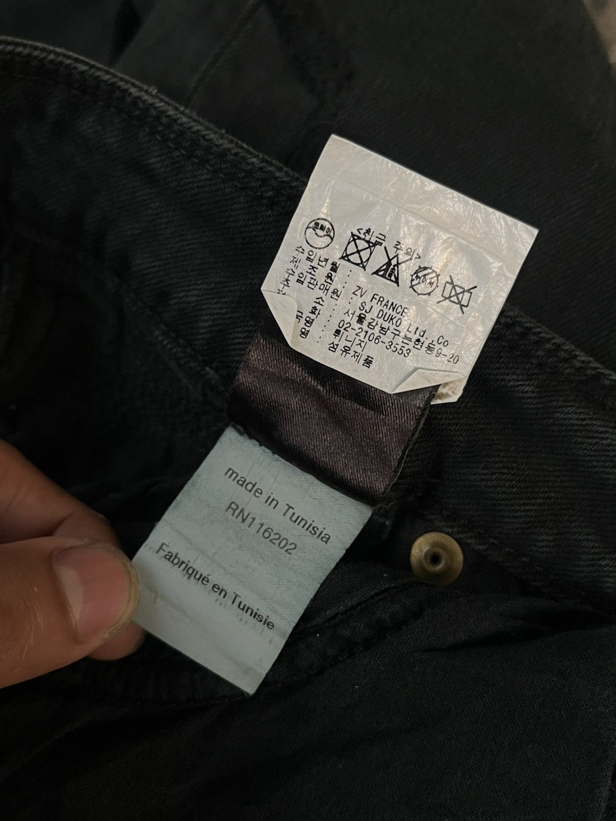 Isamu Katayama Backlash ZADIG & VOLTAIRE PATTERN BREAK PATCH WORK PANTS DENIM JEANS Size US 30 / EU 46 - 14 Thumbnail