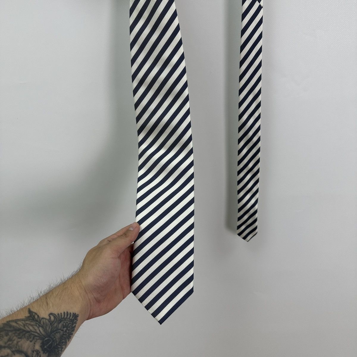 Pal Zileri Vintage 90s Pal Zileri Striped Silk tie Made in Italy luxury Size ONE SIZE - 2 Thumbnail