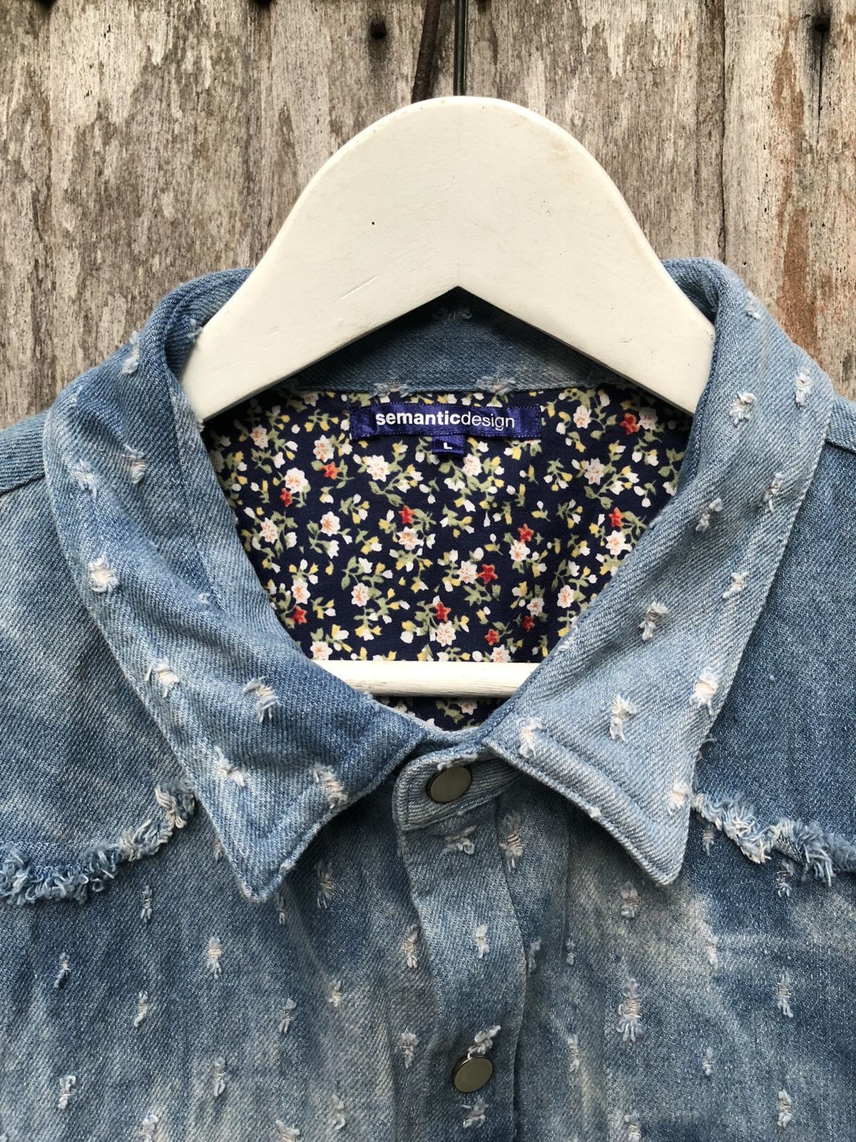 14th Addiction × semanticdesign Semantic design denim acid wash shirt Size L / US 10 / IT 46 - 5 Thumbnail