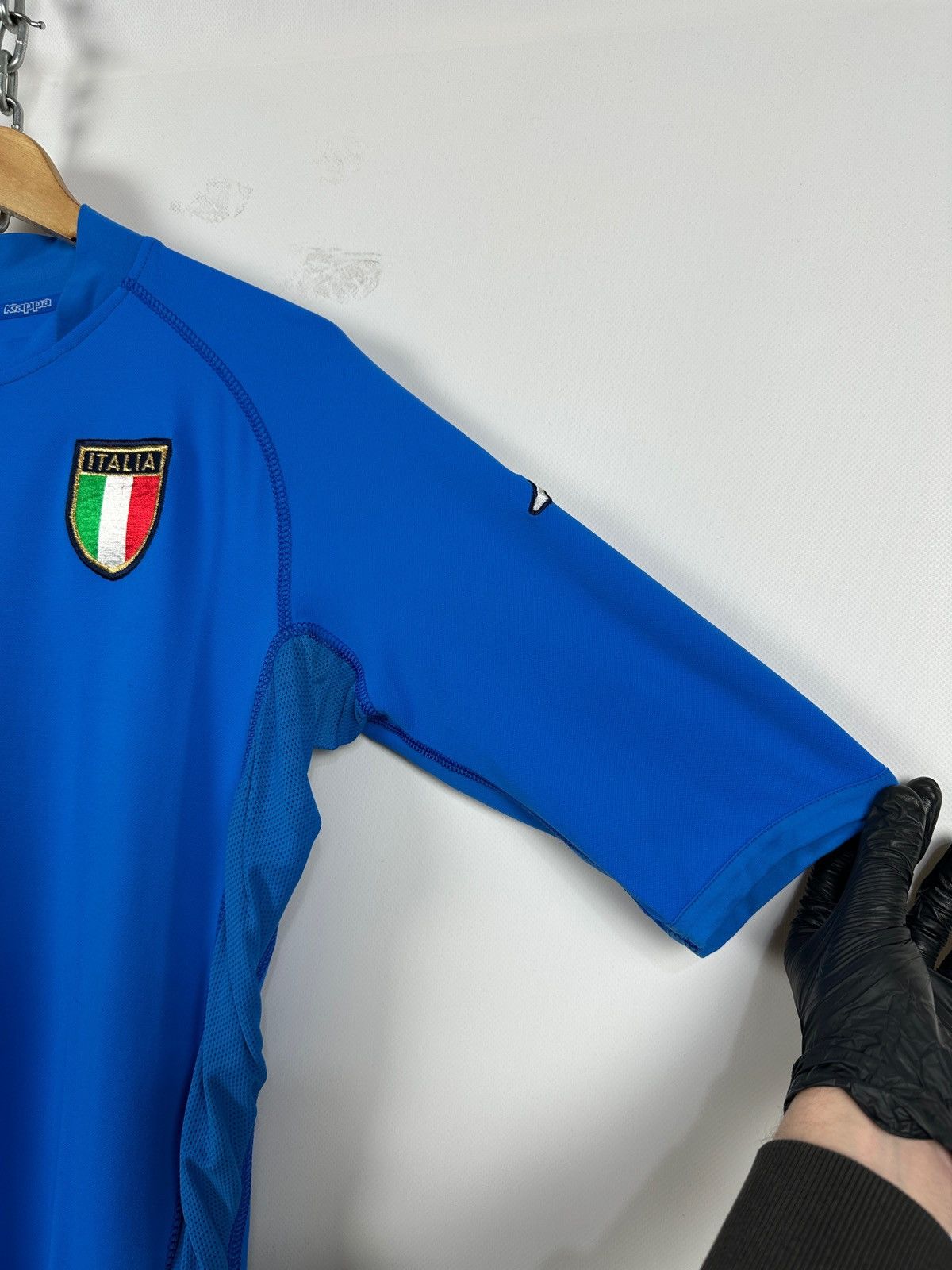 Kappa 2000-2003 Kappa Italy National Team Home Soccer Jersey Size US XL / EU 56 / 4 - 12 Thumbnail