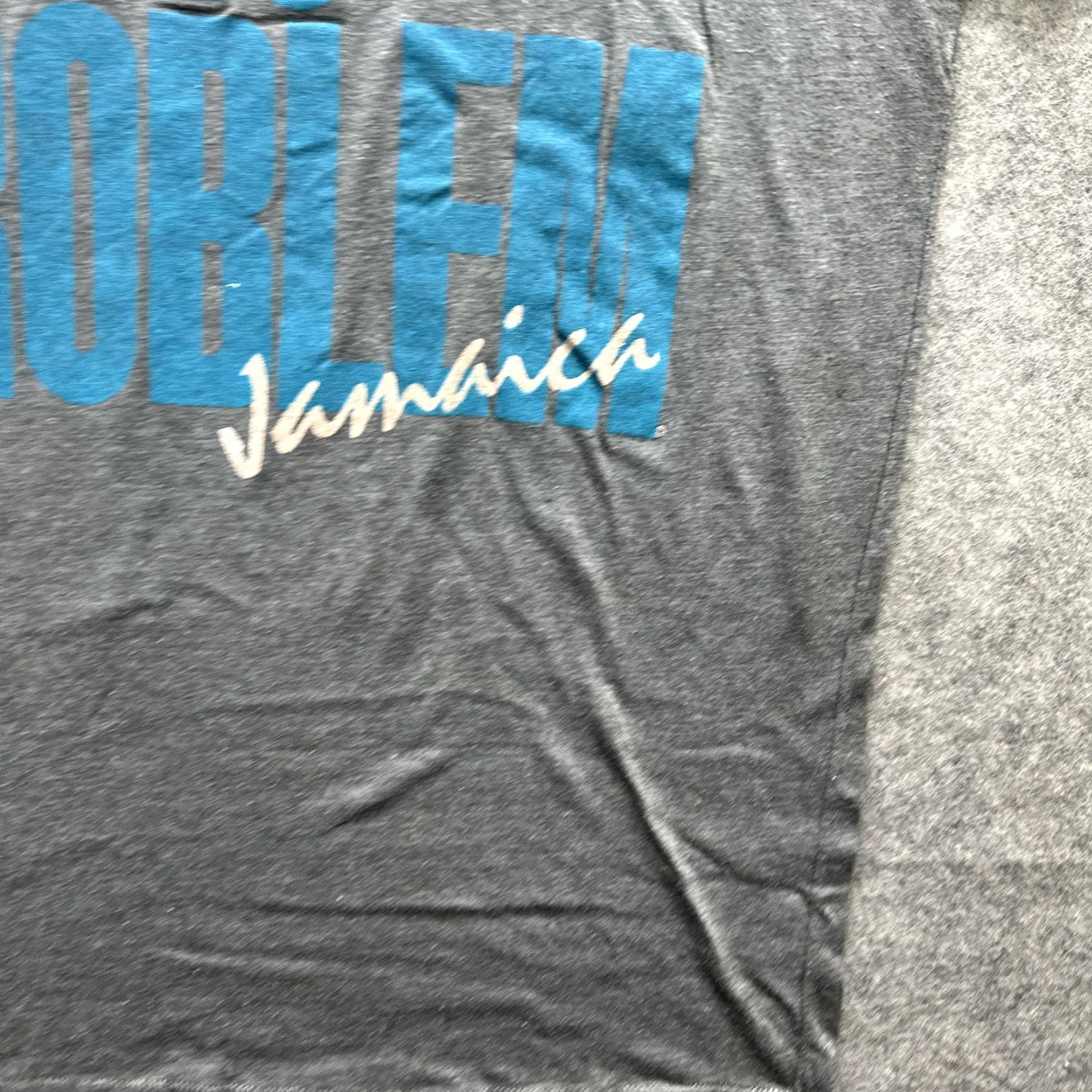 Vintage VINTAGE Jamaica Shirt Mens Medium Gray No Problem Graphic Tee 90s Travel Souvenir Tropical Cat Countries Size US M / EU 48-50 / 2 - 6 Thumbnail